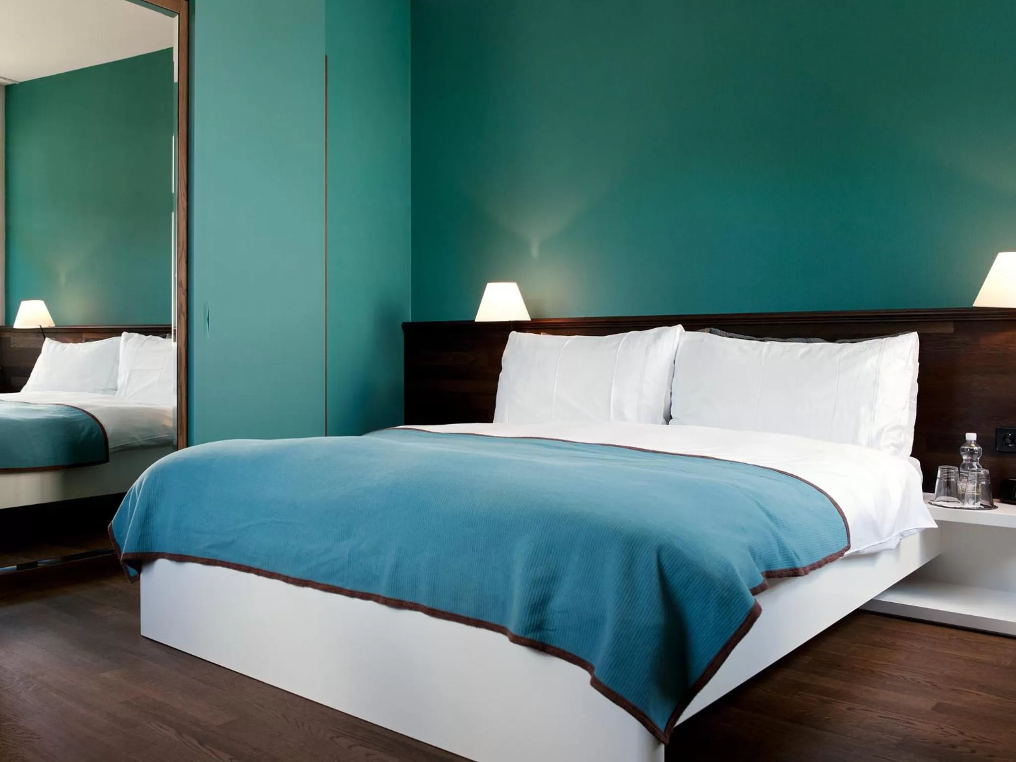 Bed in Design Hotel Plattenhof