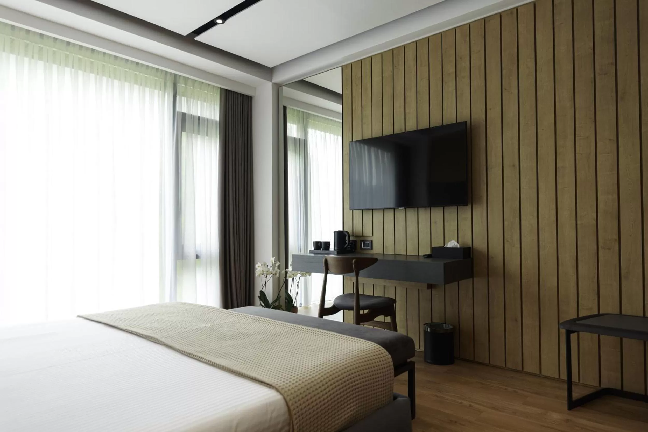 Bed in Hotel Uji Ftohte Tepelene