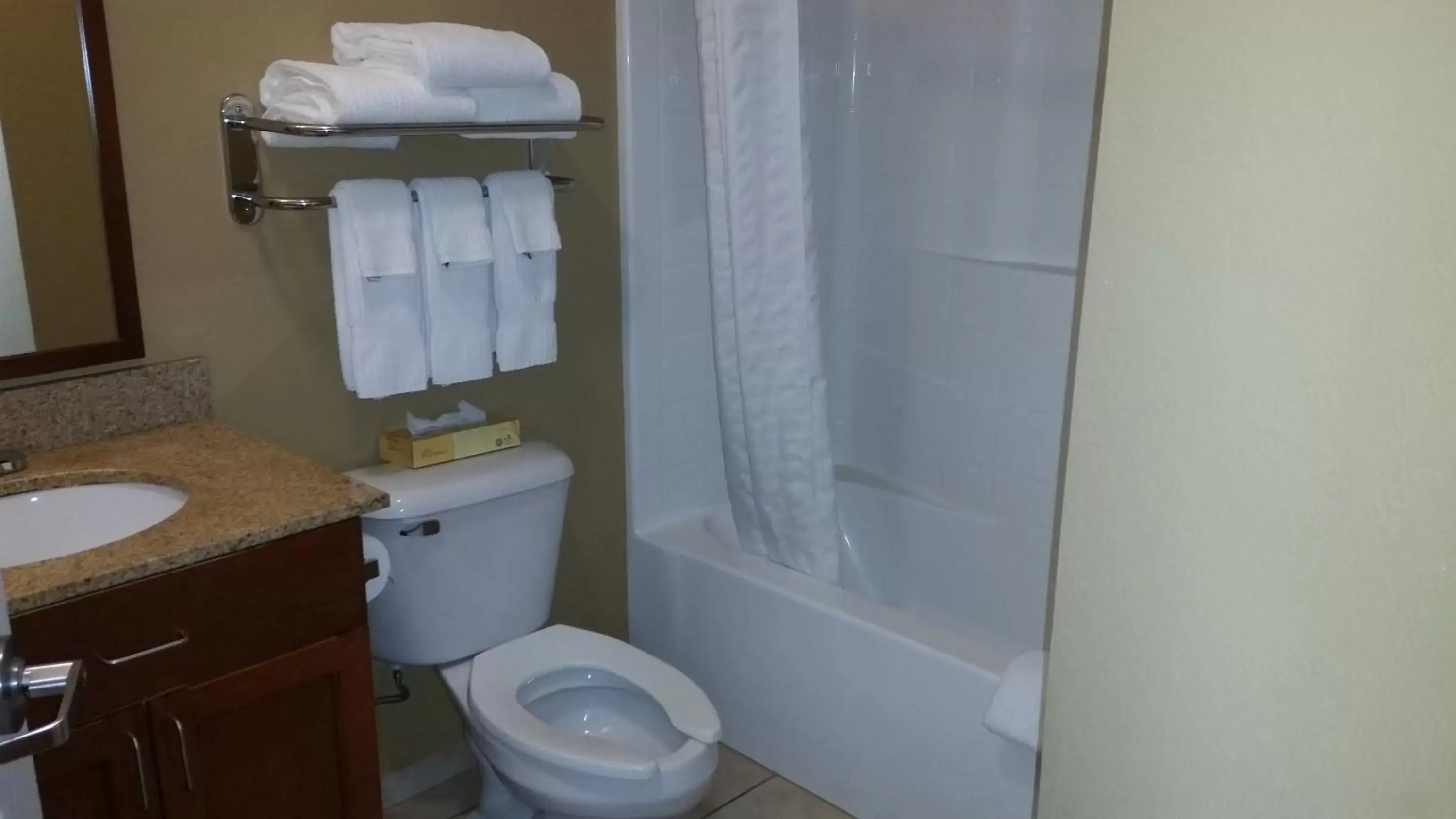 Bathroom in Candlewood Suites Hot Springs, an IHG Hotel