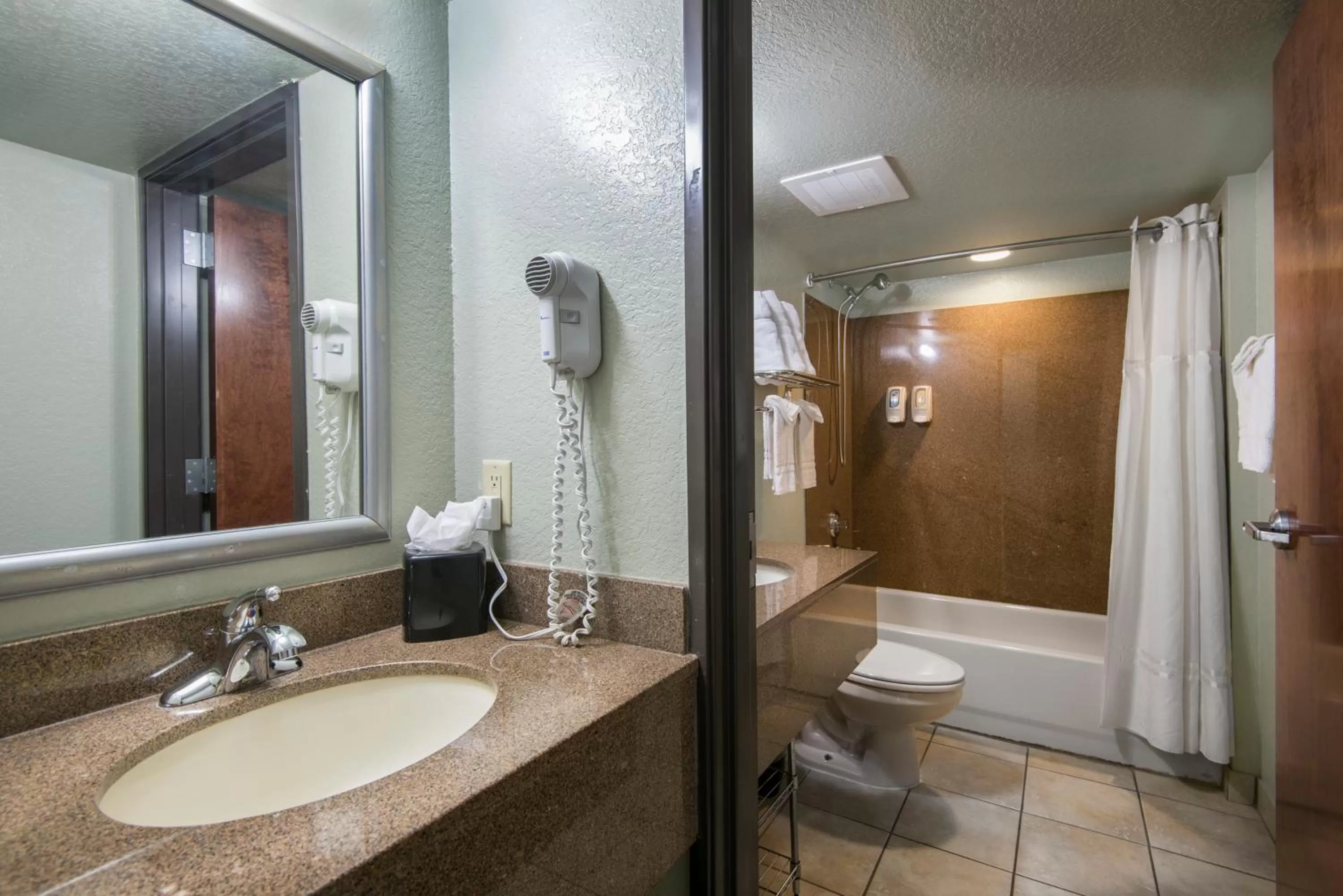 Bathroom in Markham House Suites Little Rock Medical Center