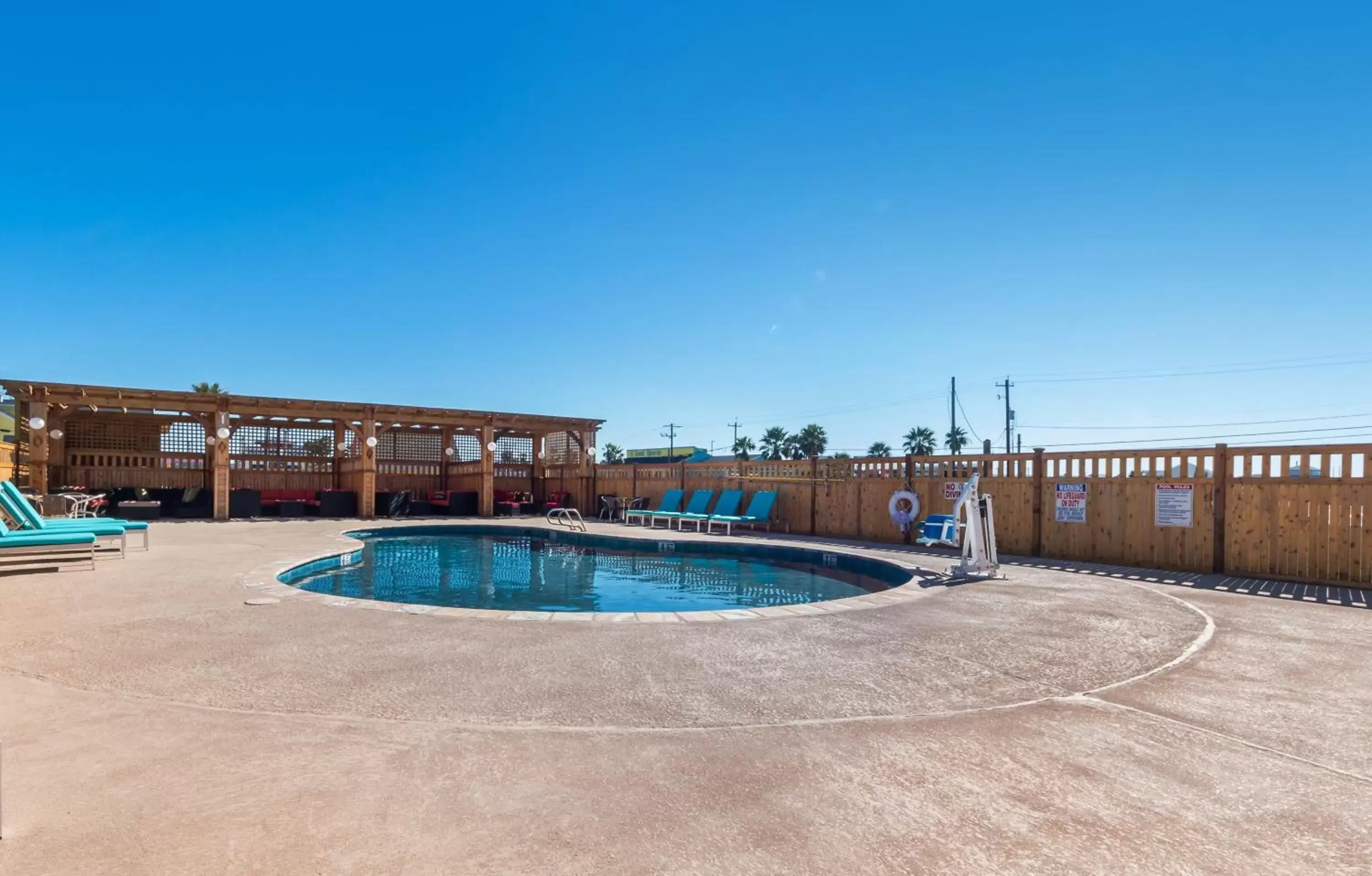 Swimming Pool in Ocean's Edge Hotel, Port Aransas,TX