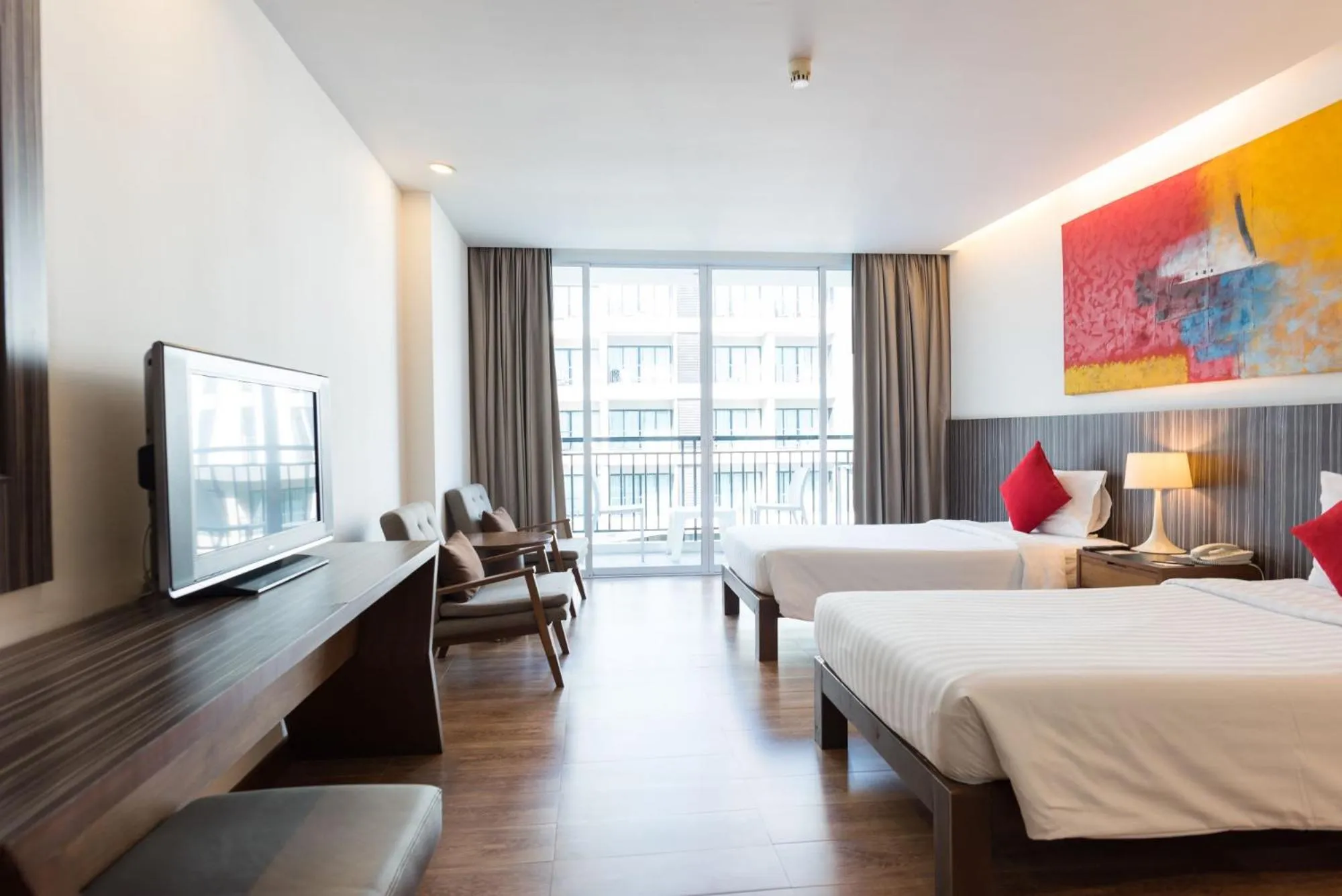 Bed in Hotel J Pattaya