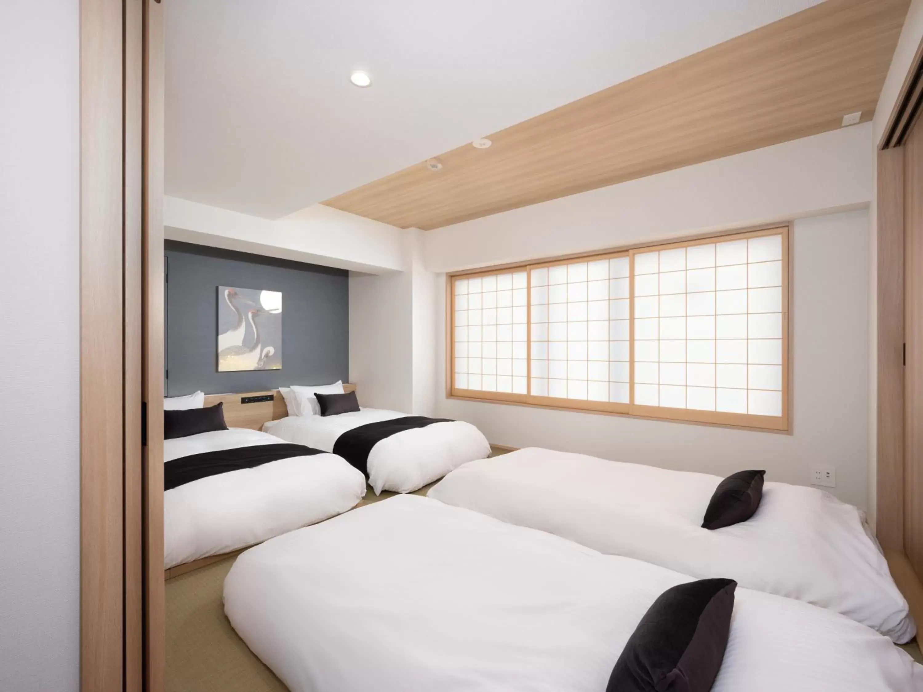 Photo of the whole room, Bed in MIMARU OSAKA SHINSAIBASHI WEST