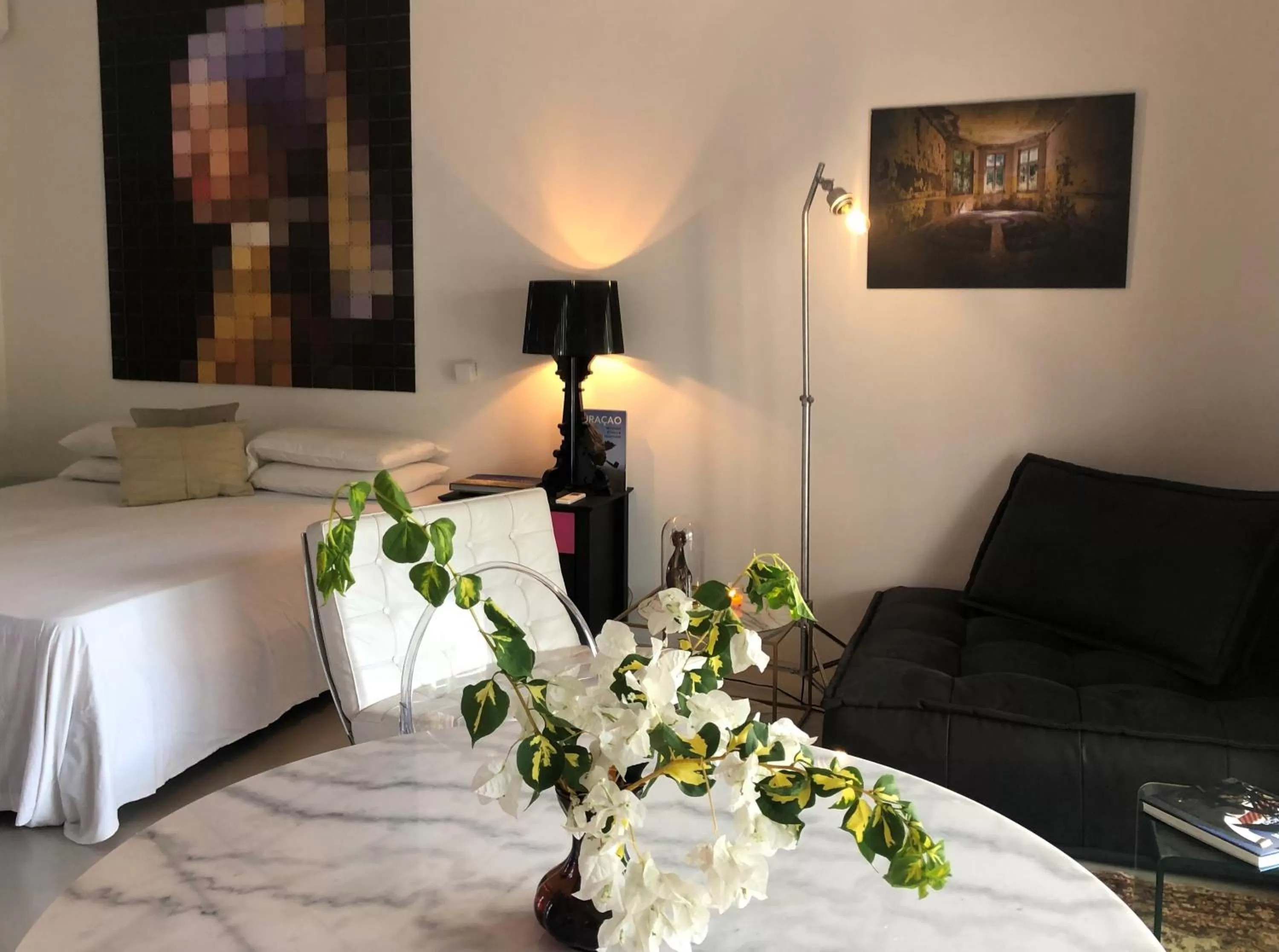 Living room, Bed in THUISHAVEN boutique mini-resort - fantastic garden and large pool - adults only