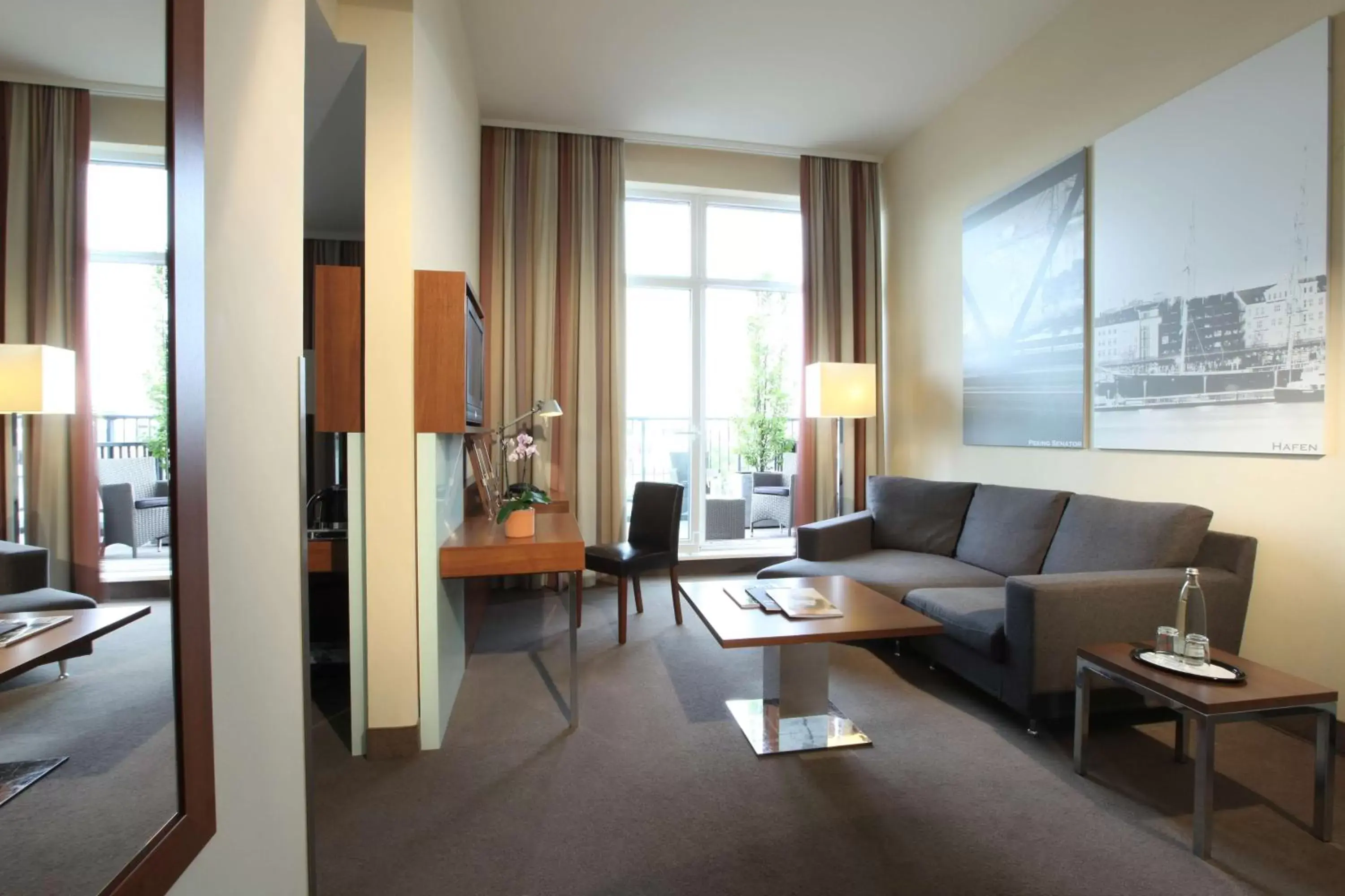 Bedroom, Seating Area in Lindner Hotel Hamburg am Michel, part of JdV by Hyatt