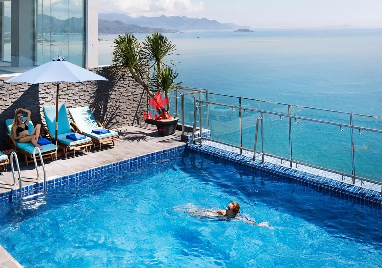 Swimming pool in Maple Hotel & Apartment