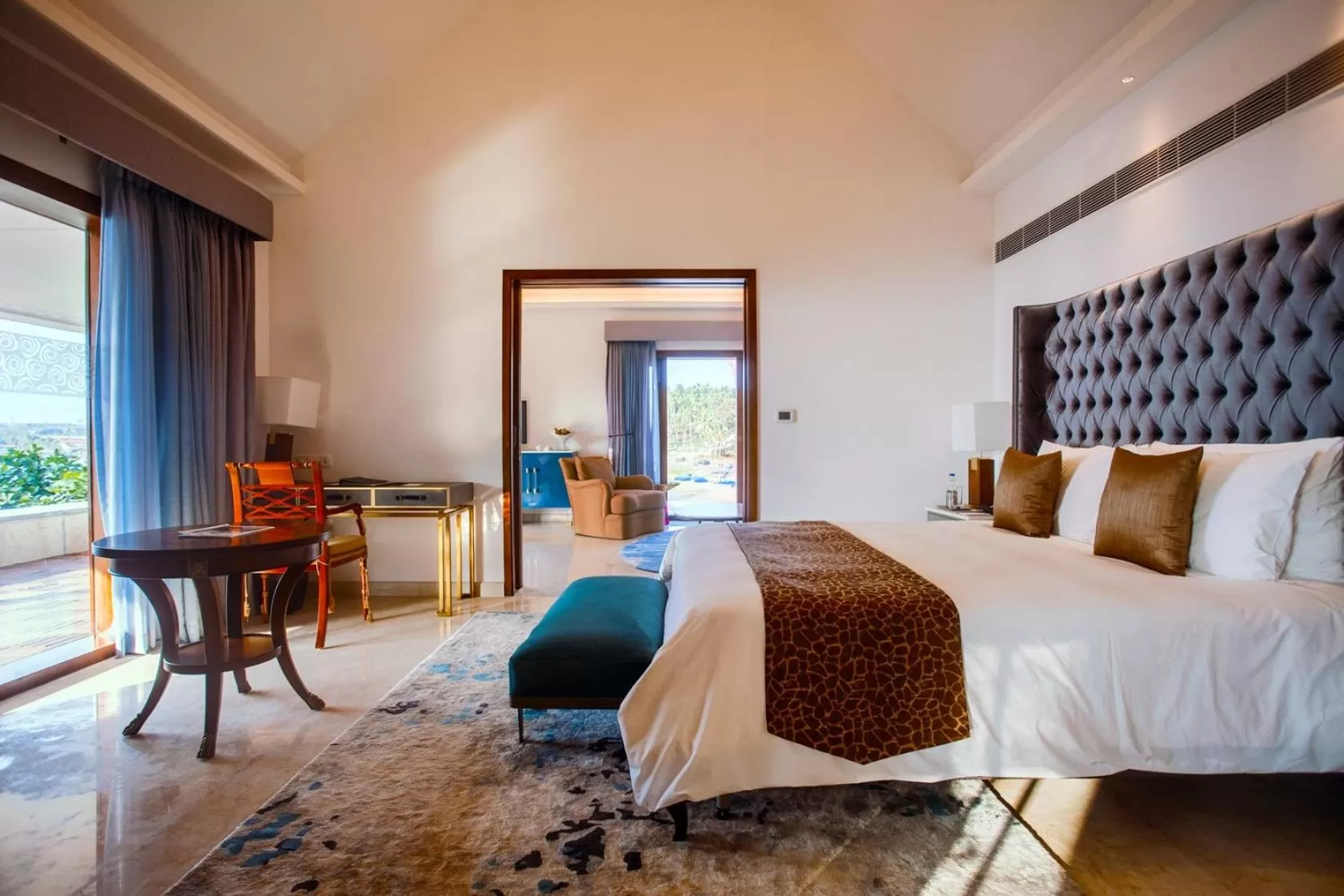 Bedroom, Bed in The Leela Kovalam, A Raviz Hotel