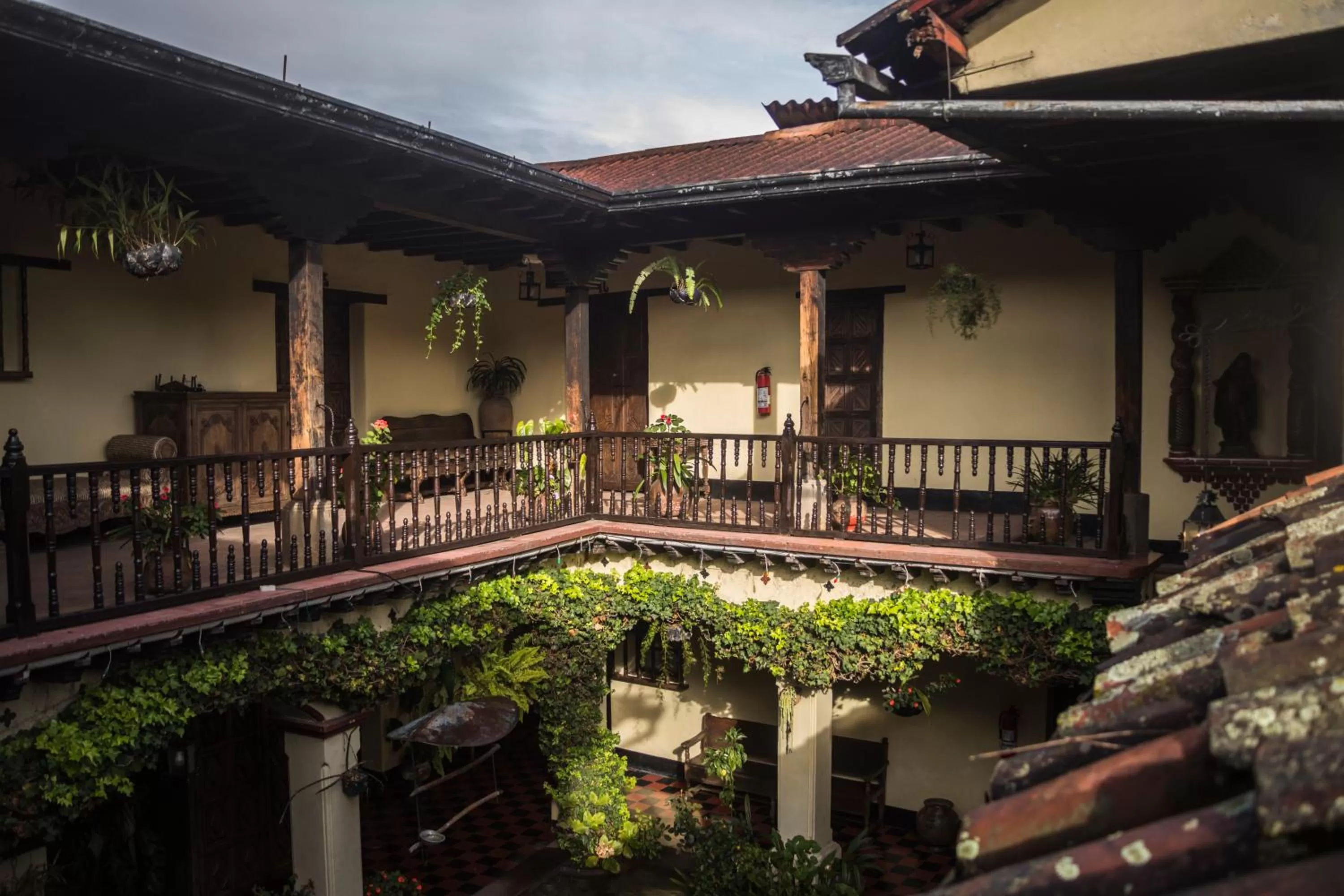 Balcony/Terrace in Hotel Museo Mayan Inn