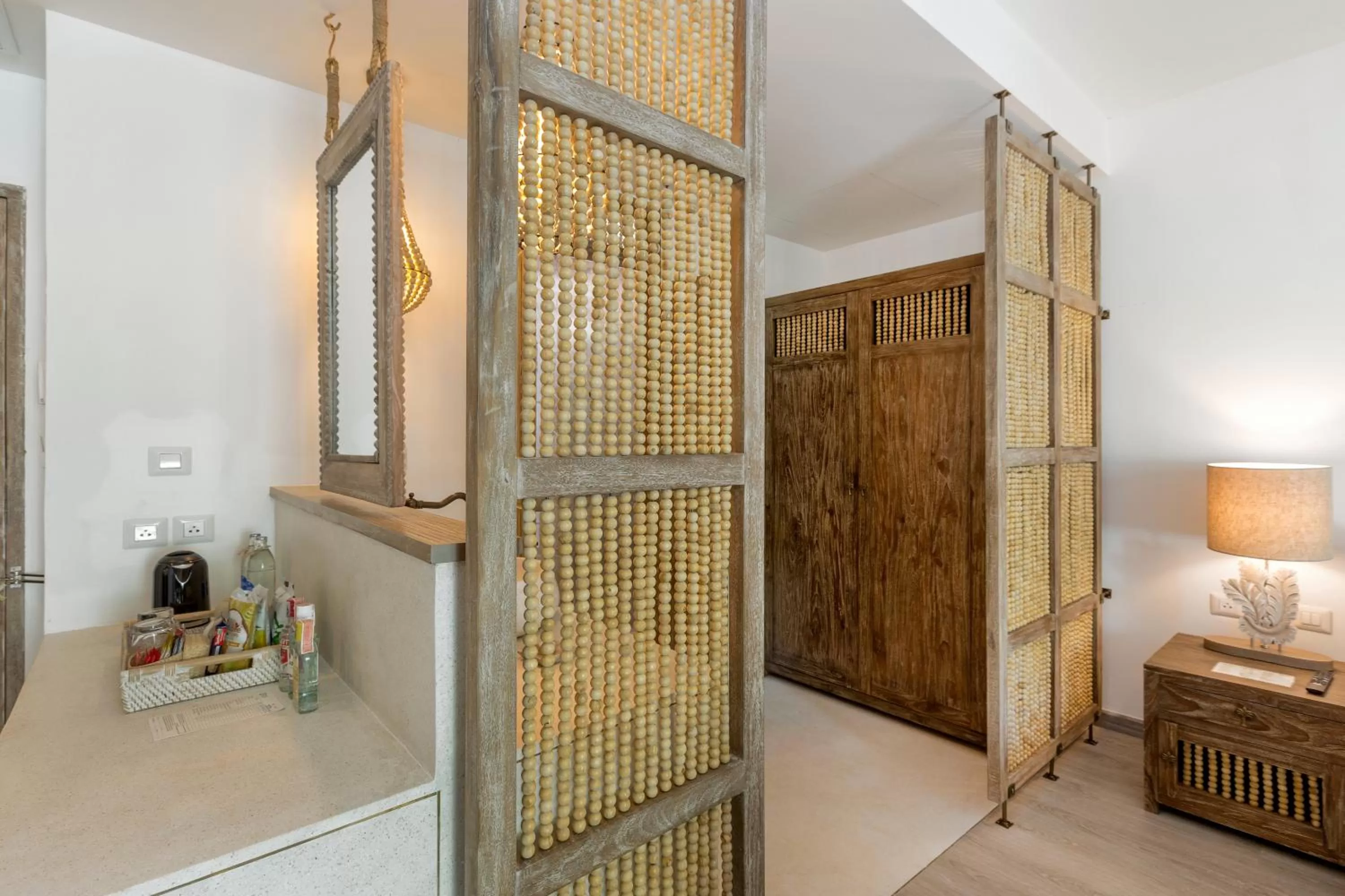 Coffee/tea facilities, Bed in Eden Beach Khao Lak Resort & Spa