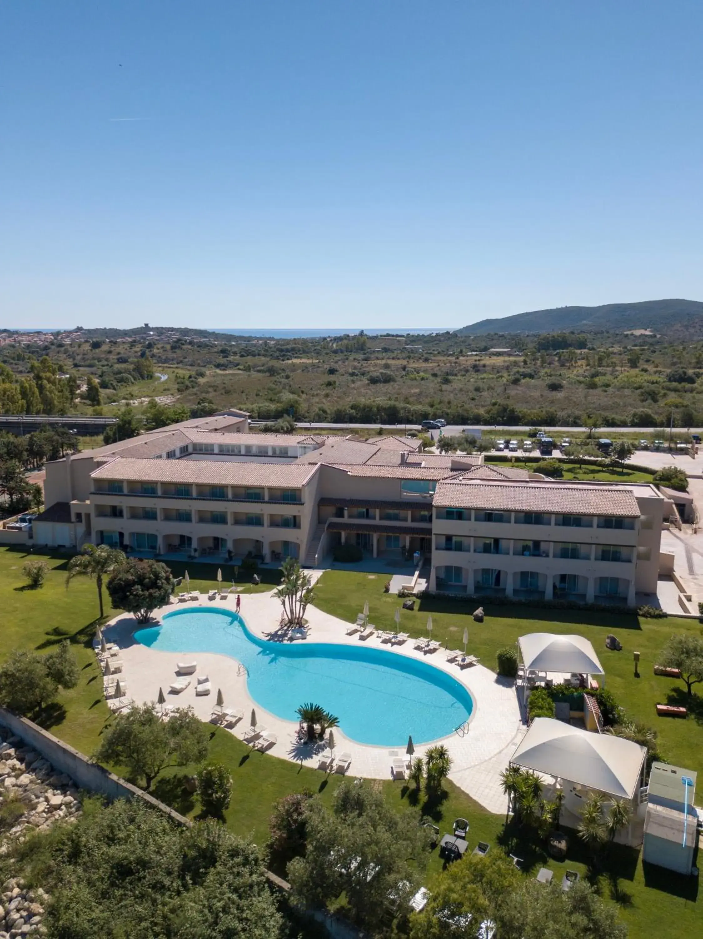 View (from property/room), Pool View in Hotel San Teodoro