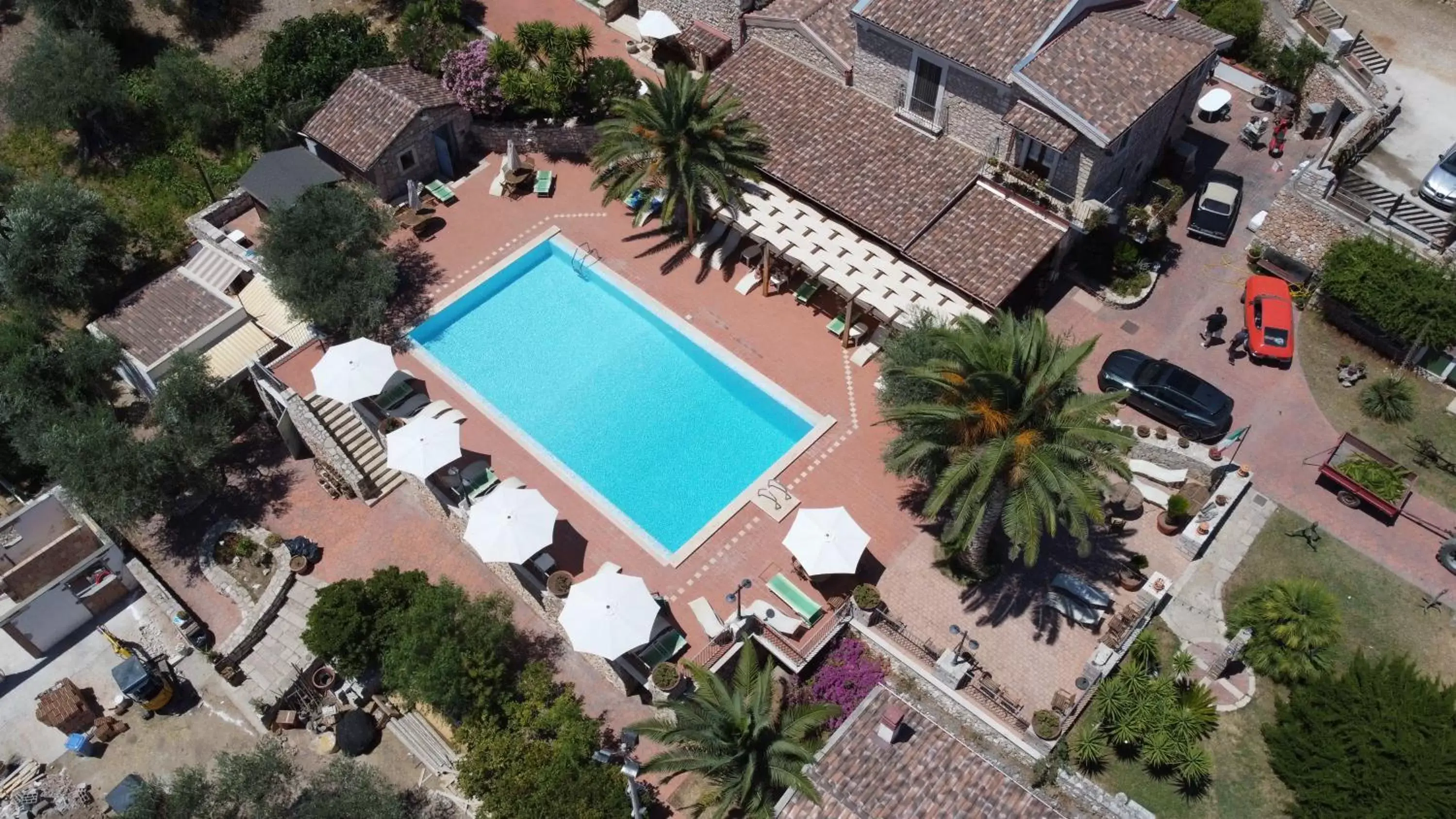 Swimming pool, Bird's-eye View in Le Cese