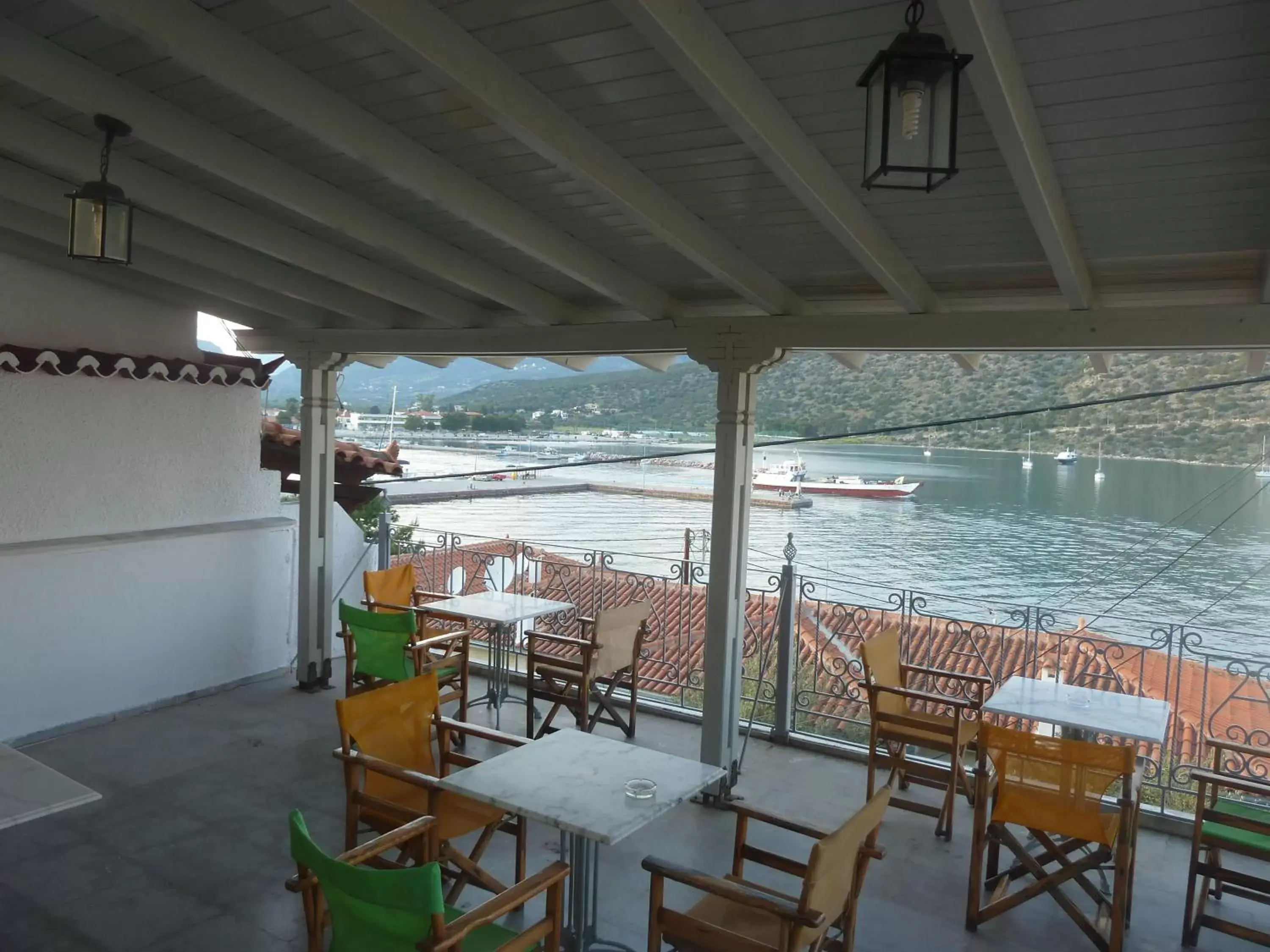 Balcony/Terrace, Restaurant/Places to Eat in Zoe Pension