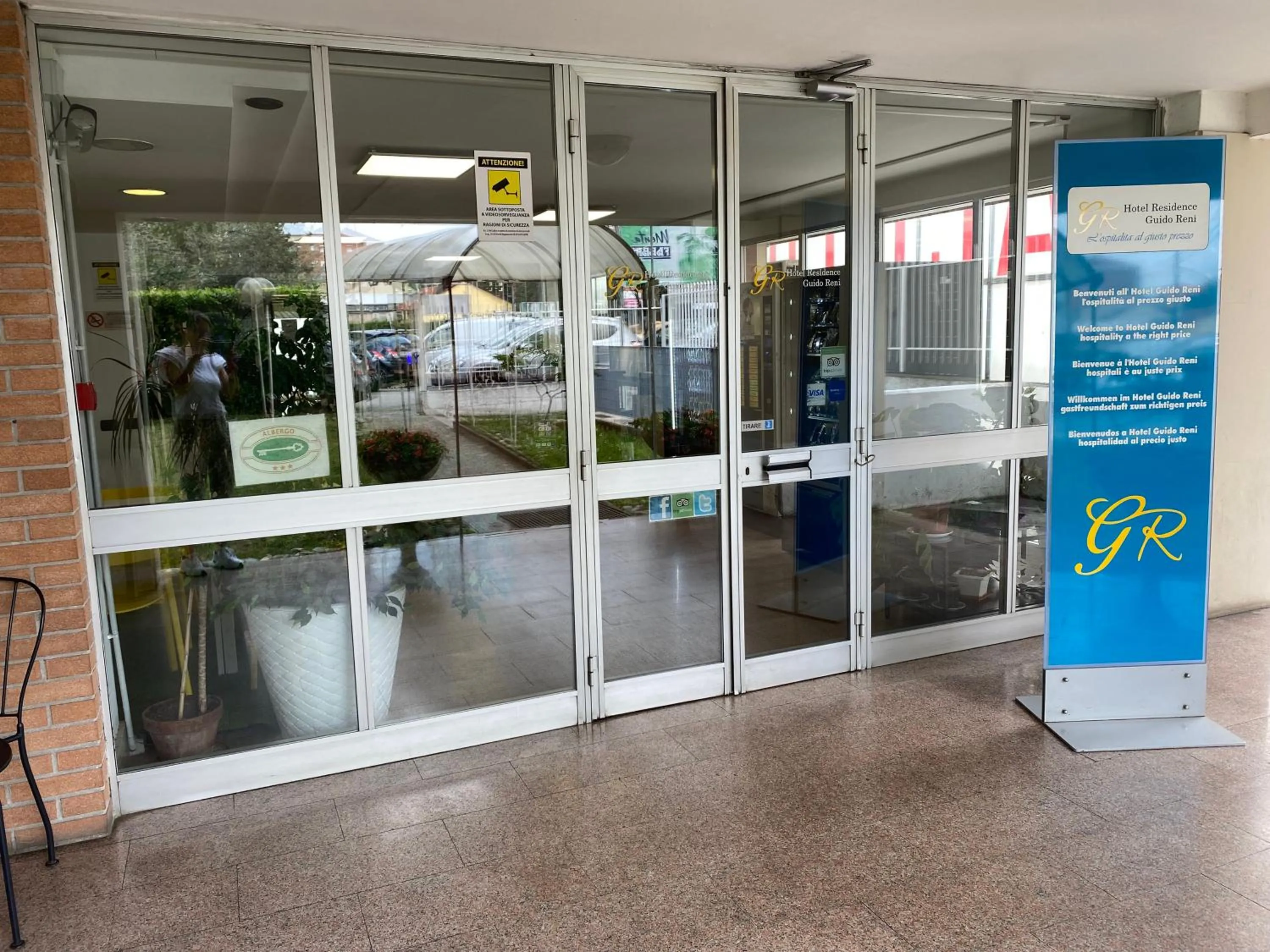 Facade/entrance in Albergo Guido Reni