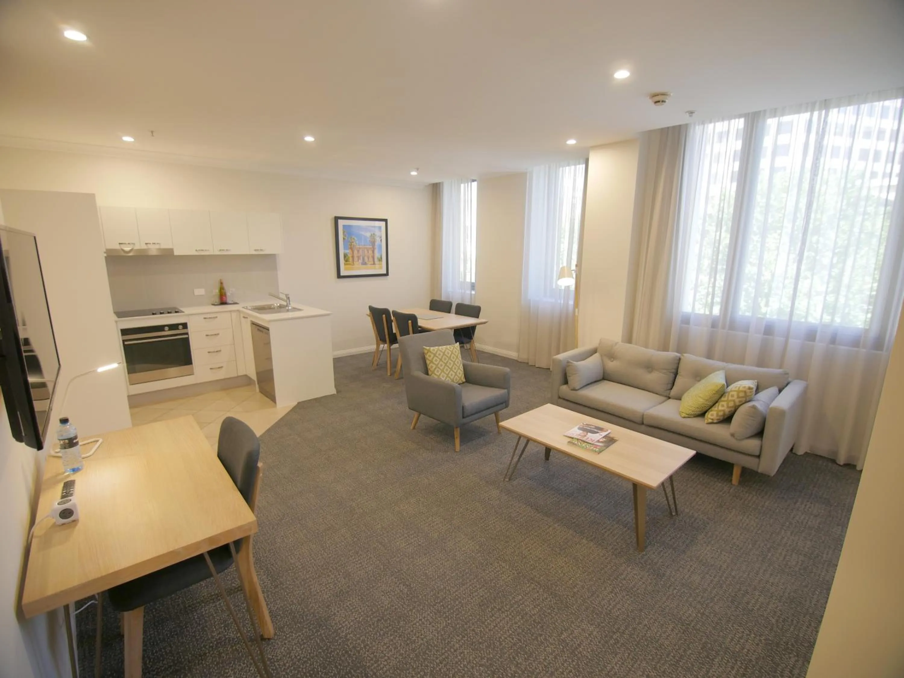 Living room, Seating Area in Quality Apartments Adelaide Central