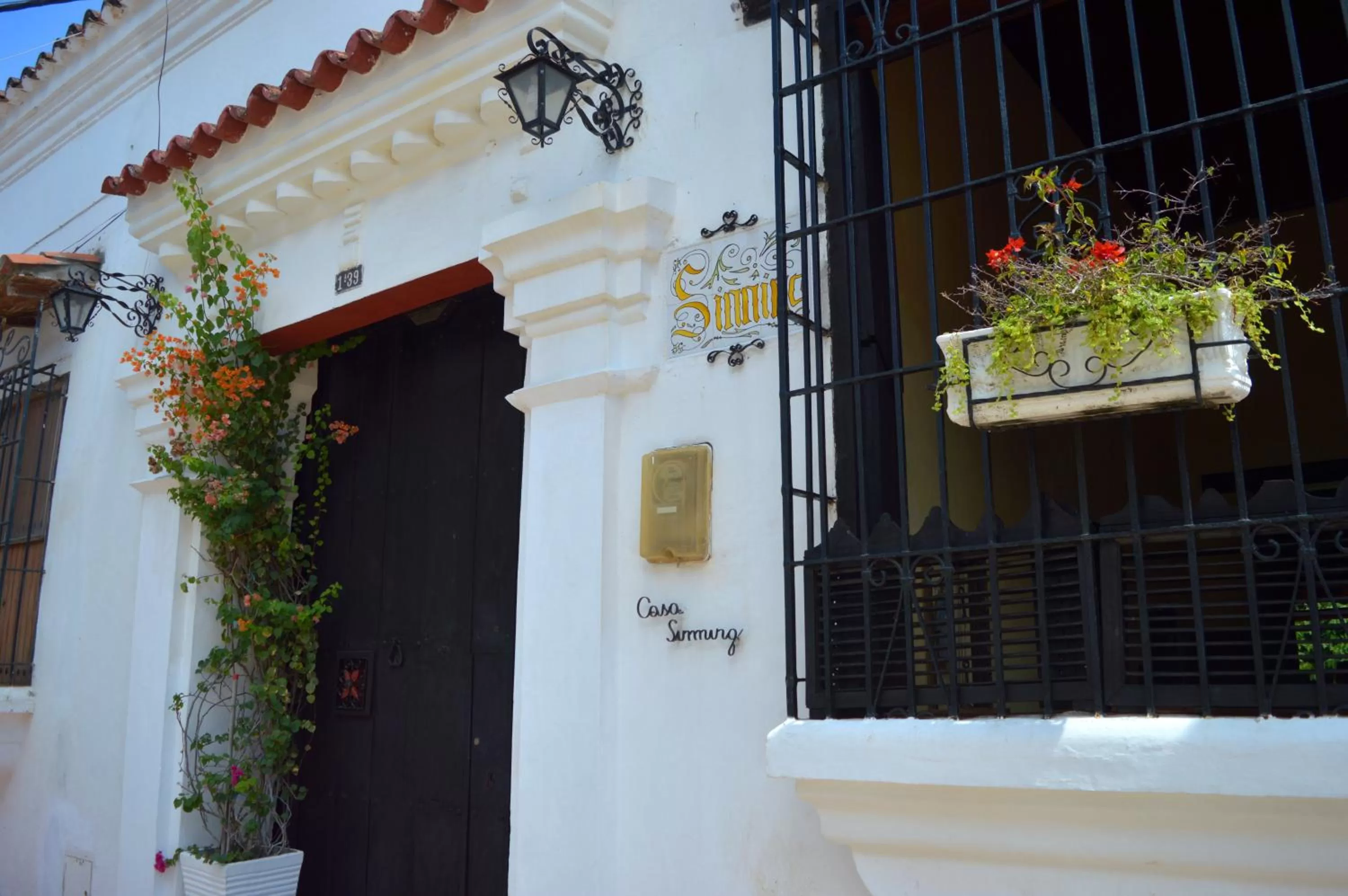 Facade/entrance in CASA SINNING-año1637
