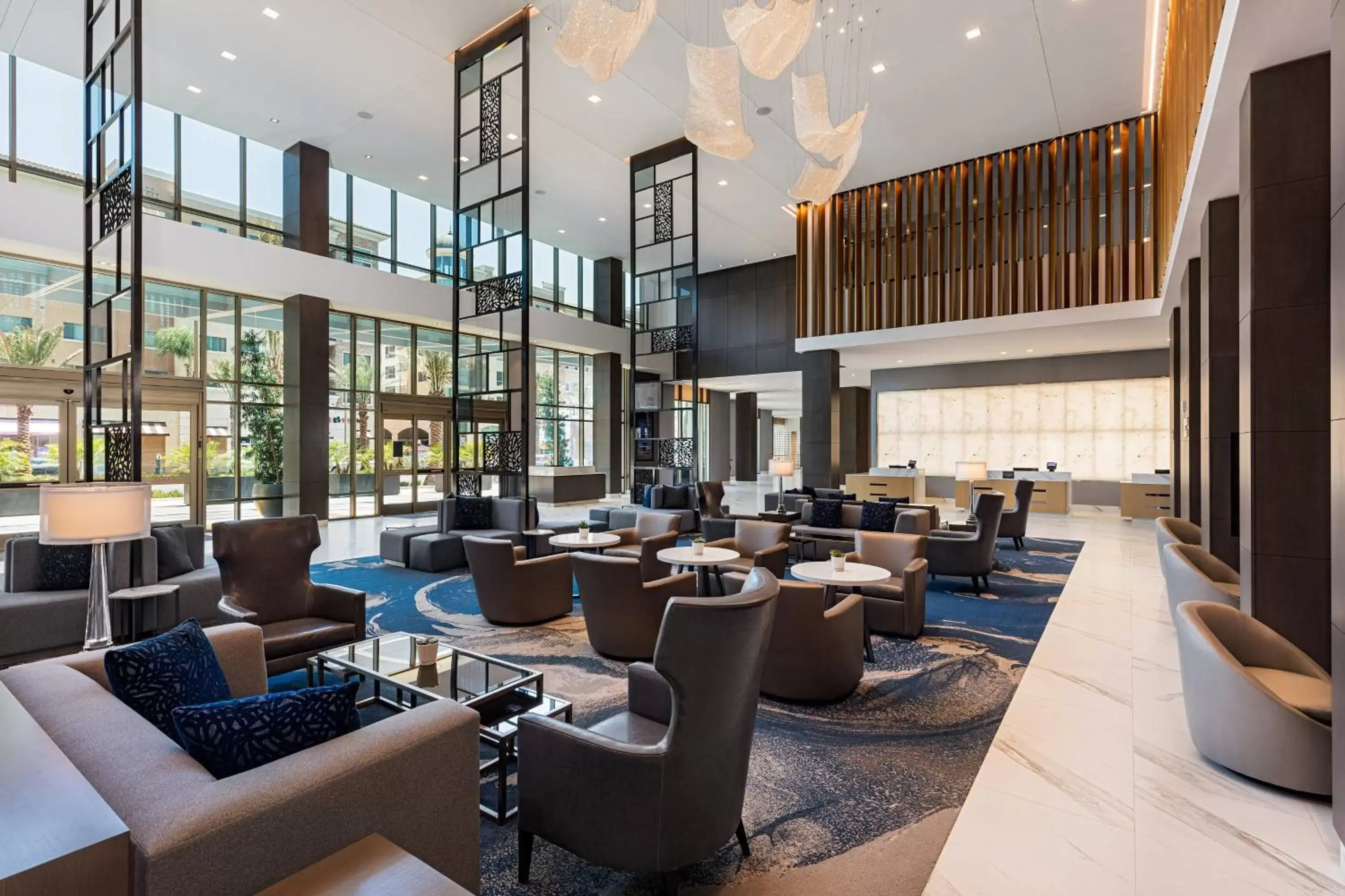 Lobby or reception, Lounge/Bar in Courtyard by Marriott Los Angeles Monterey Park