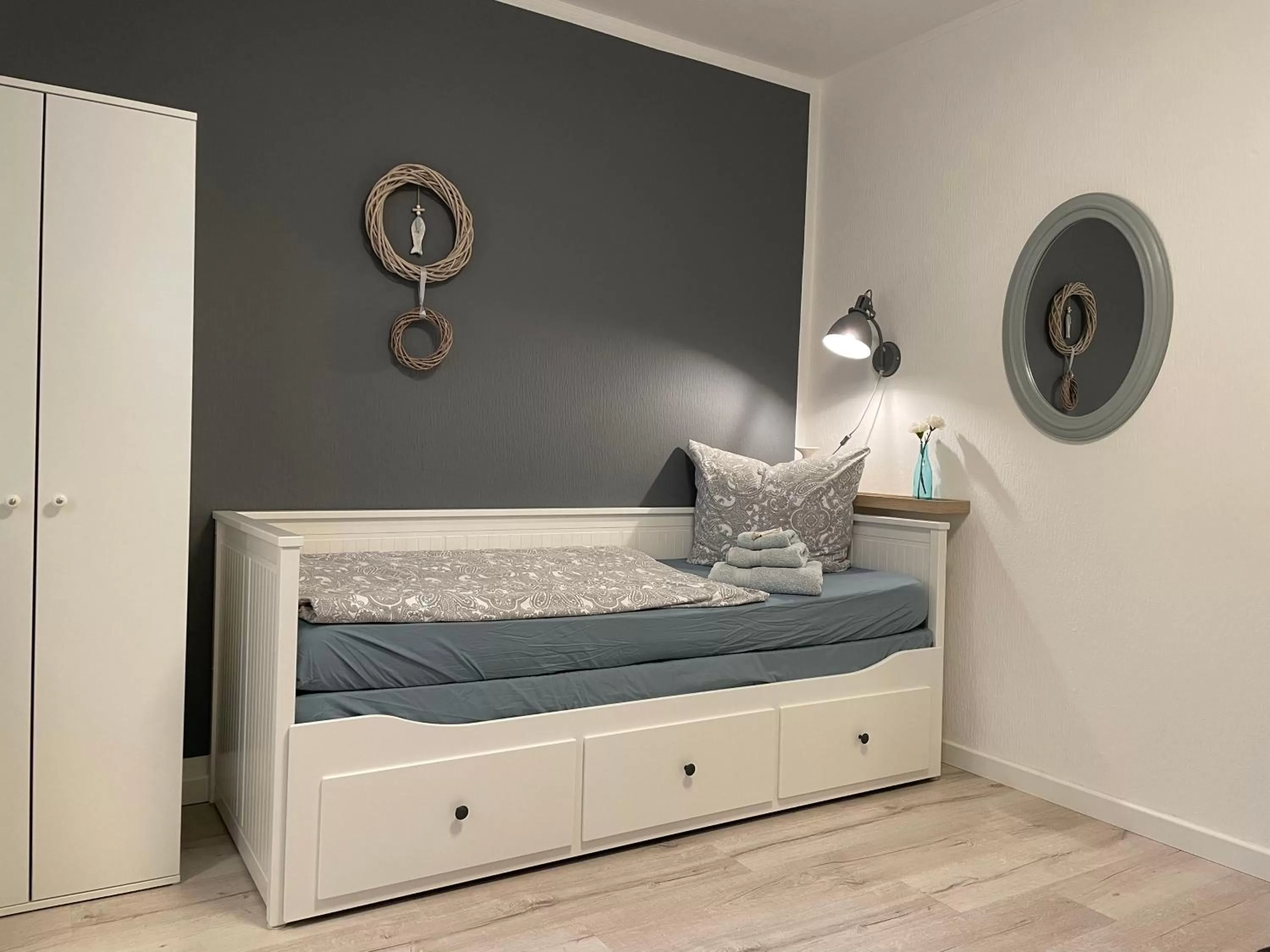 Bed in B&B Worpsweder Blick