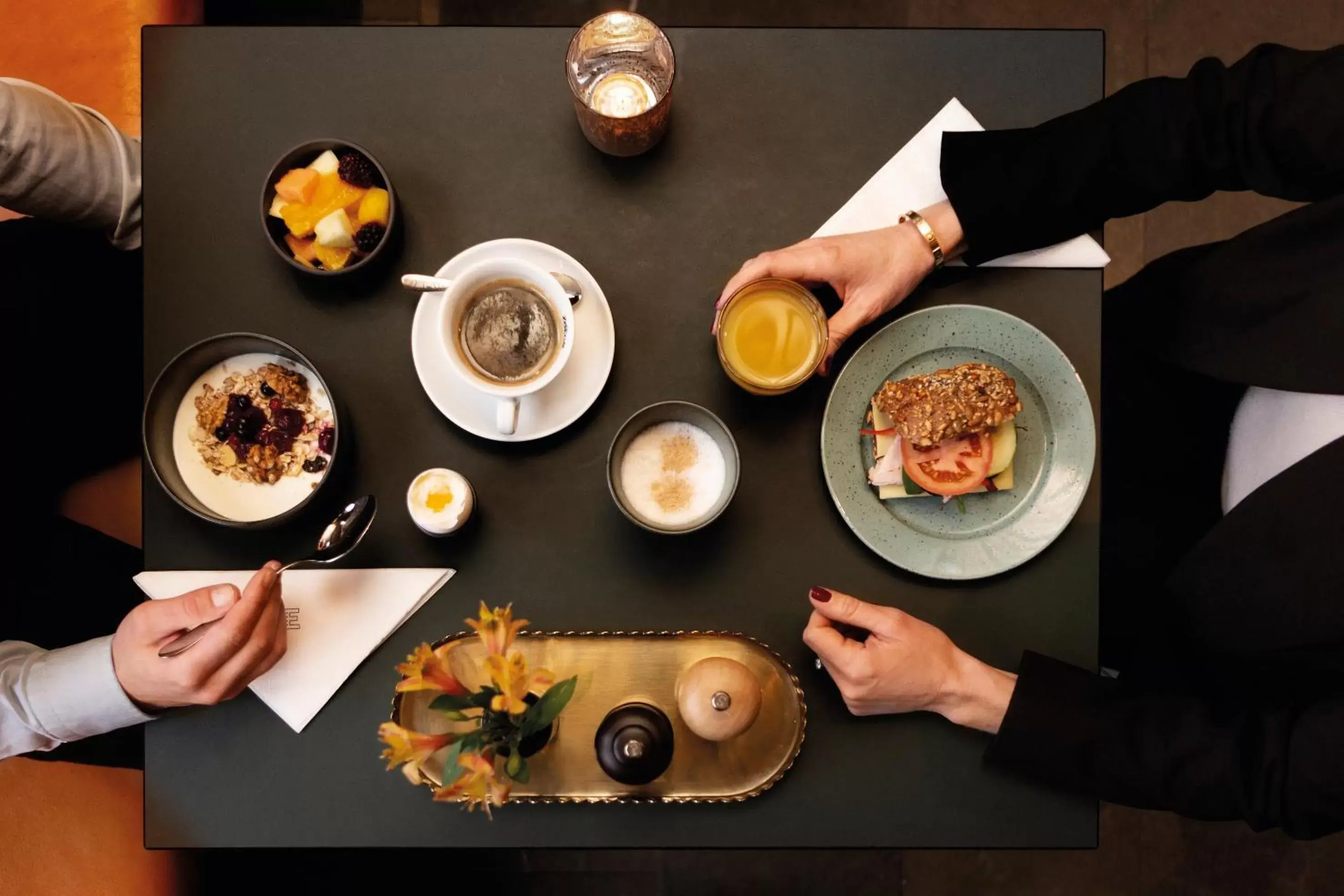 Buffet breakfast in Elite Hotel Arcadia