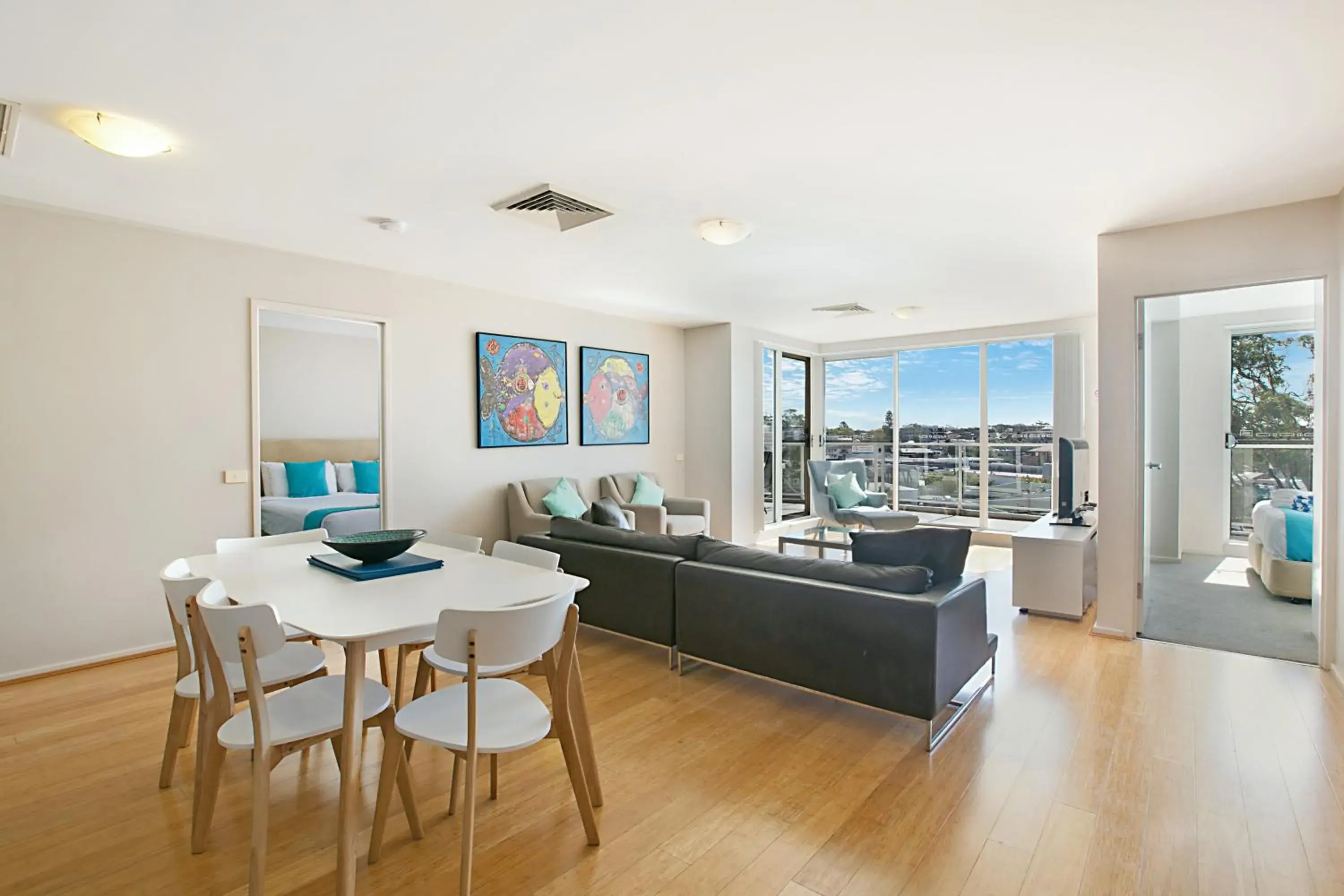 Living room, Dining Area in Mantra Nelson Bay