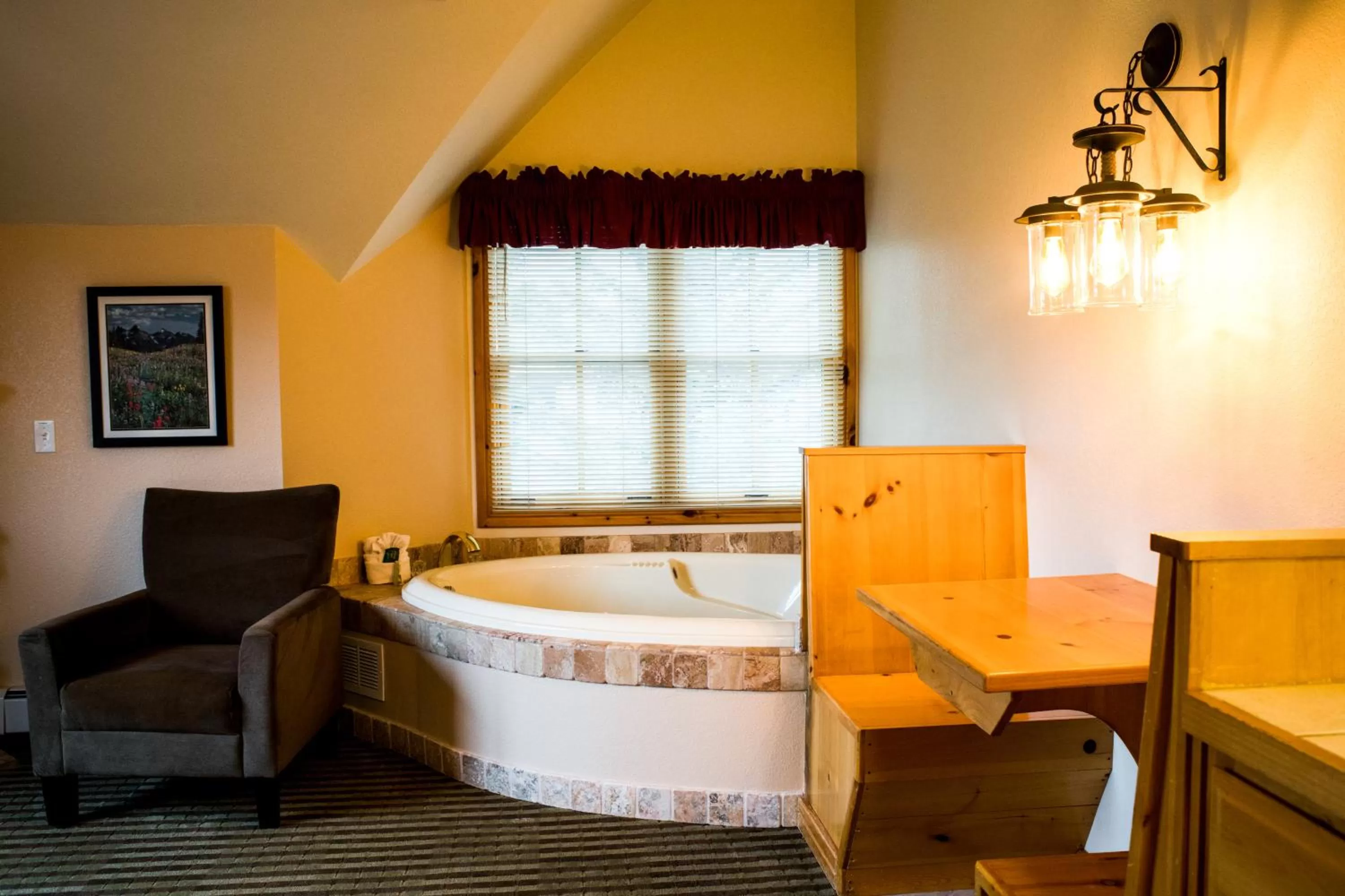 Living room, Bed in Appenzell Inn