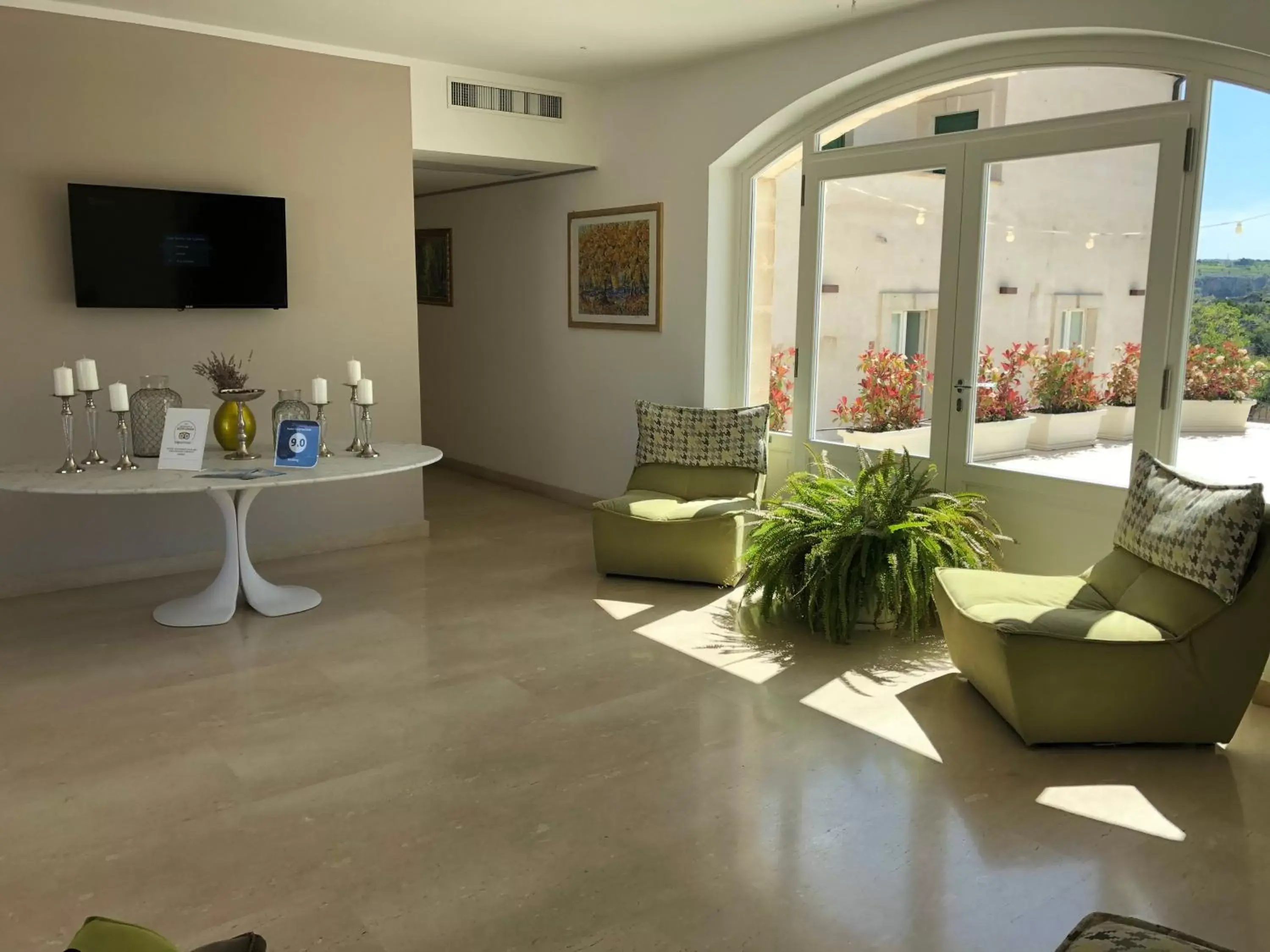 Lobby or reception in Hotel Cave Del Sole Lobby or reception in Hotel Cave Del Sole