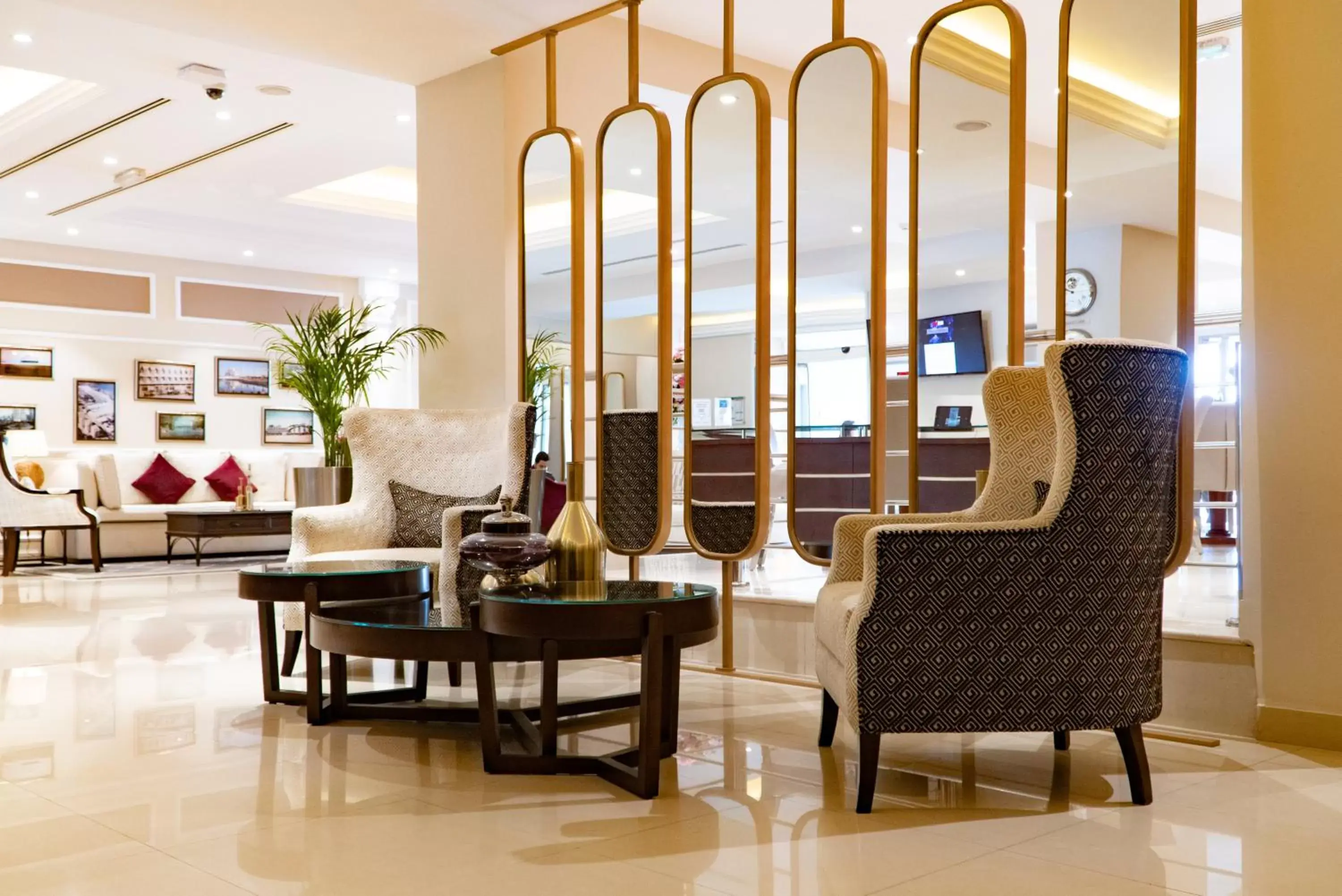 Seating area, Lobby/Reception in Al Ain Palace Hotel Abu Dhabi