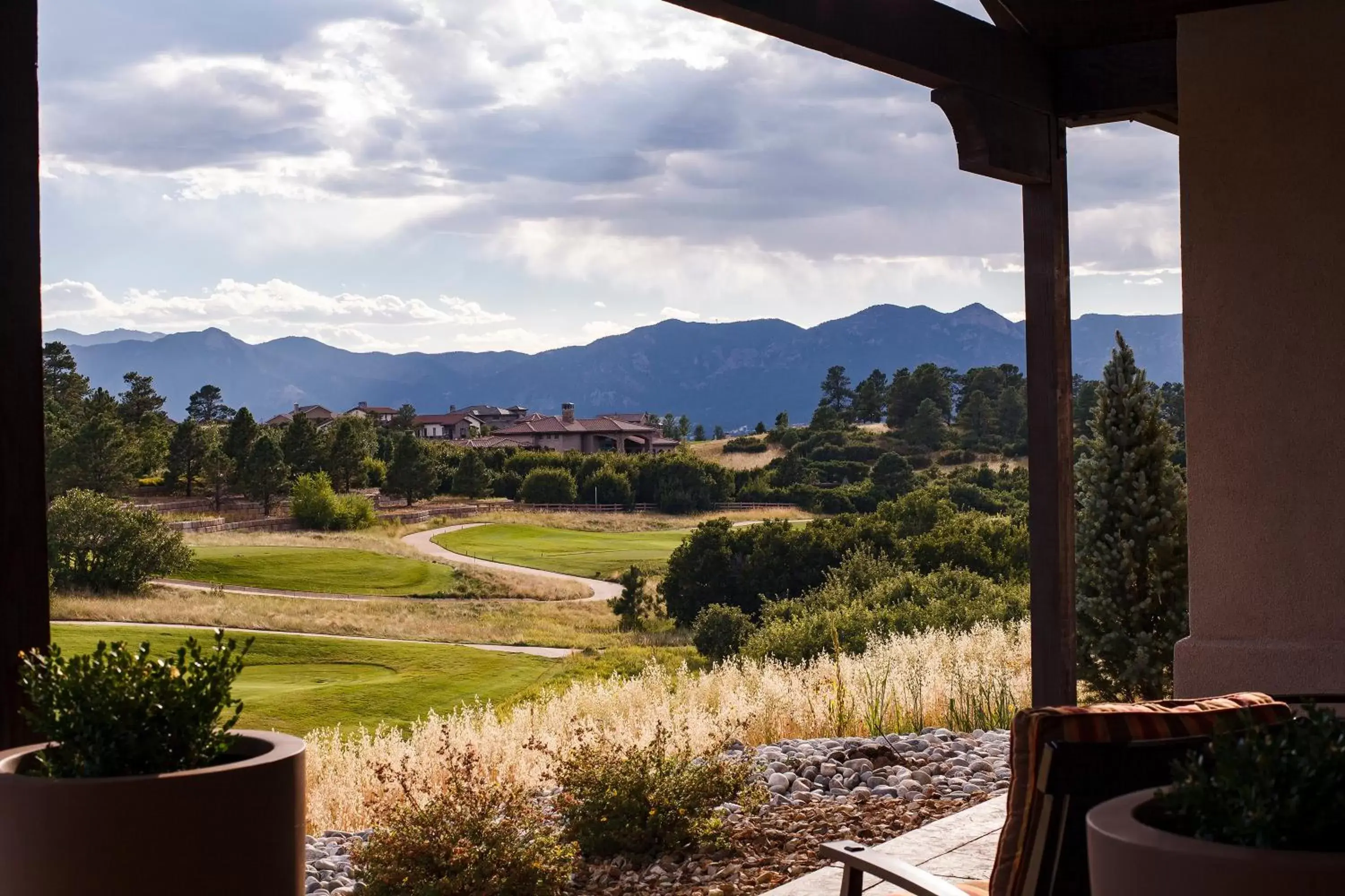 Patio in The Lodge at Flying Horse