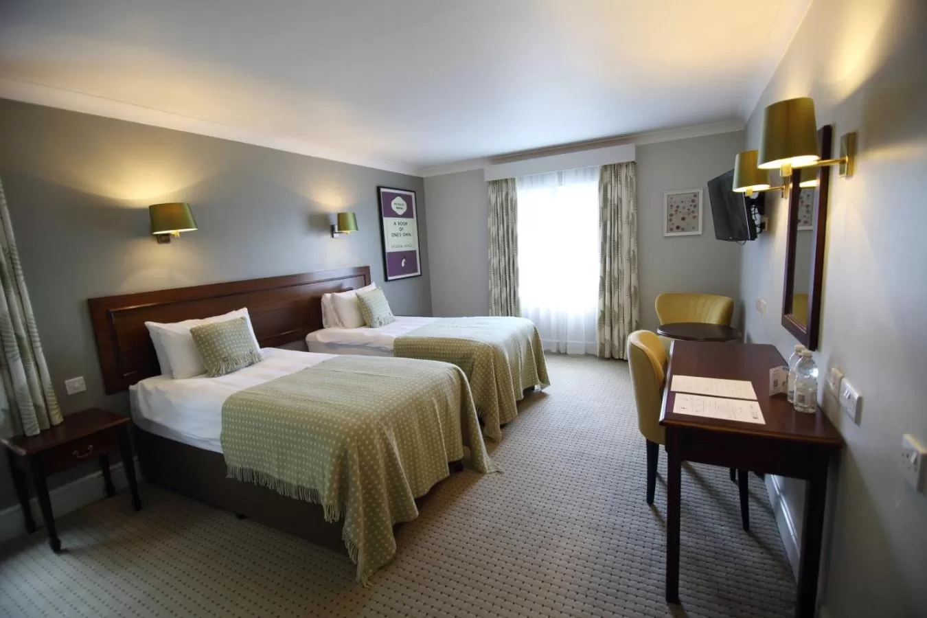 Photo of the whole room, Bed in Mercure Gloucester Bowden Hall Hotel