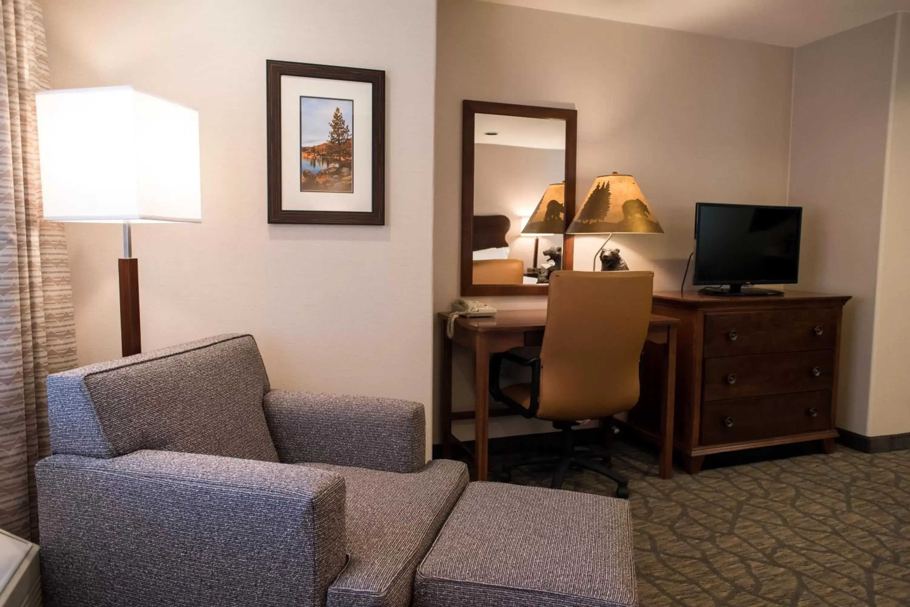 TV and multimedia, Seating Area in Holiday Inn Express South Lake Tahoe, an IHG Hotel