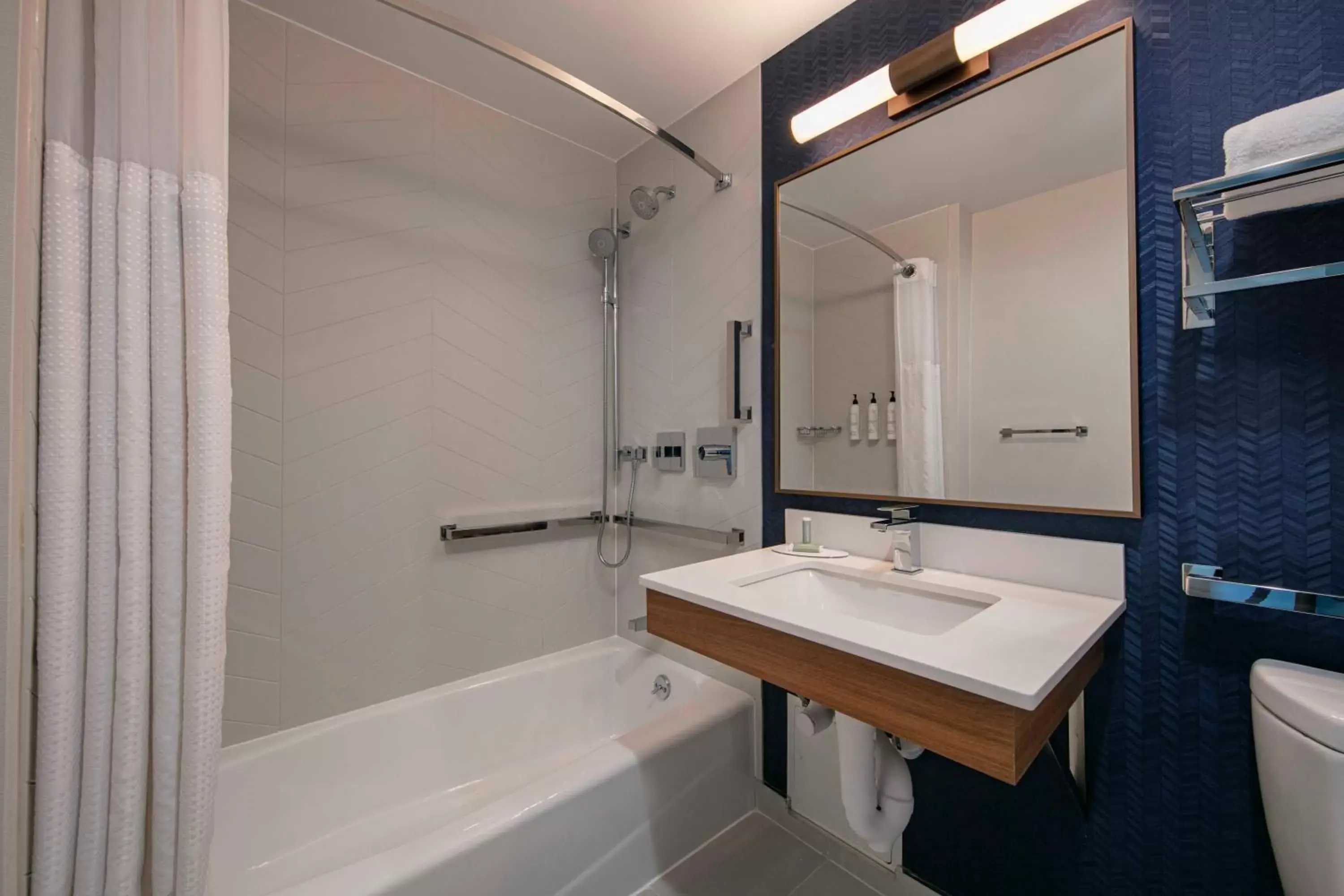 Shower, Bathroom in Fairfield Inn by Marriott JFK Airport
