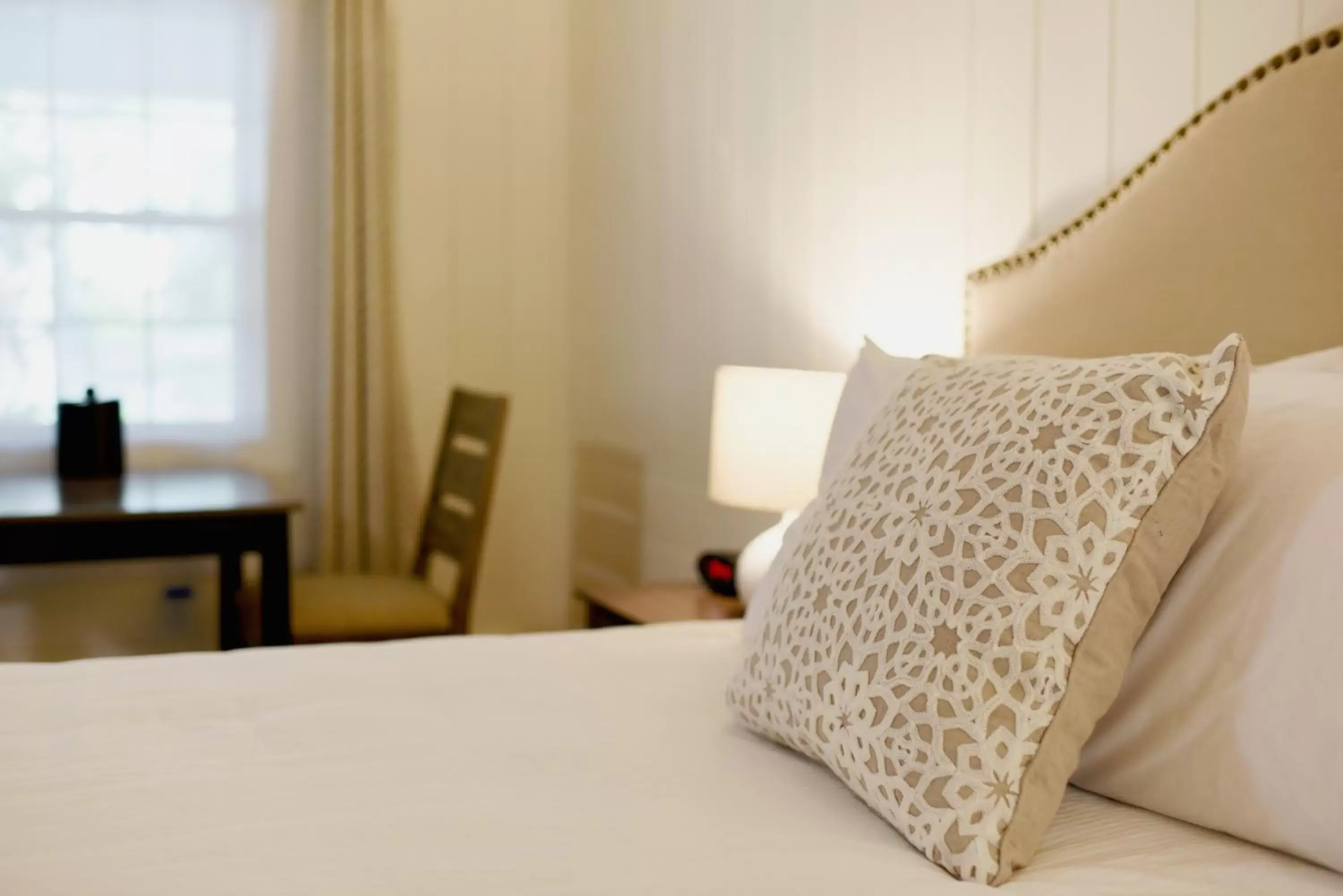 Decorative detail, Bed in Sandwich Inn and Suites Decorative detail, Bed in Sandwich Inn and Suites