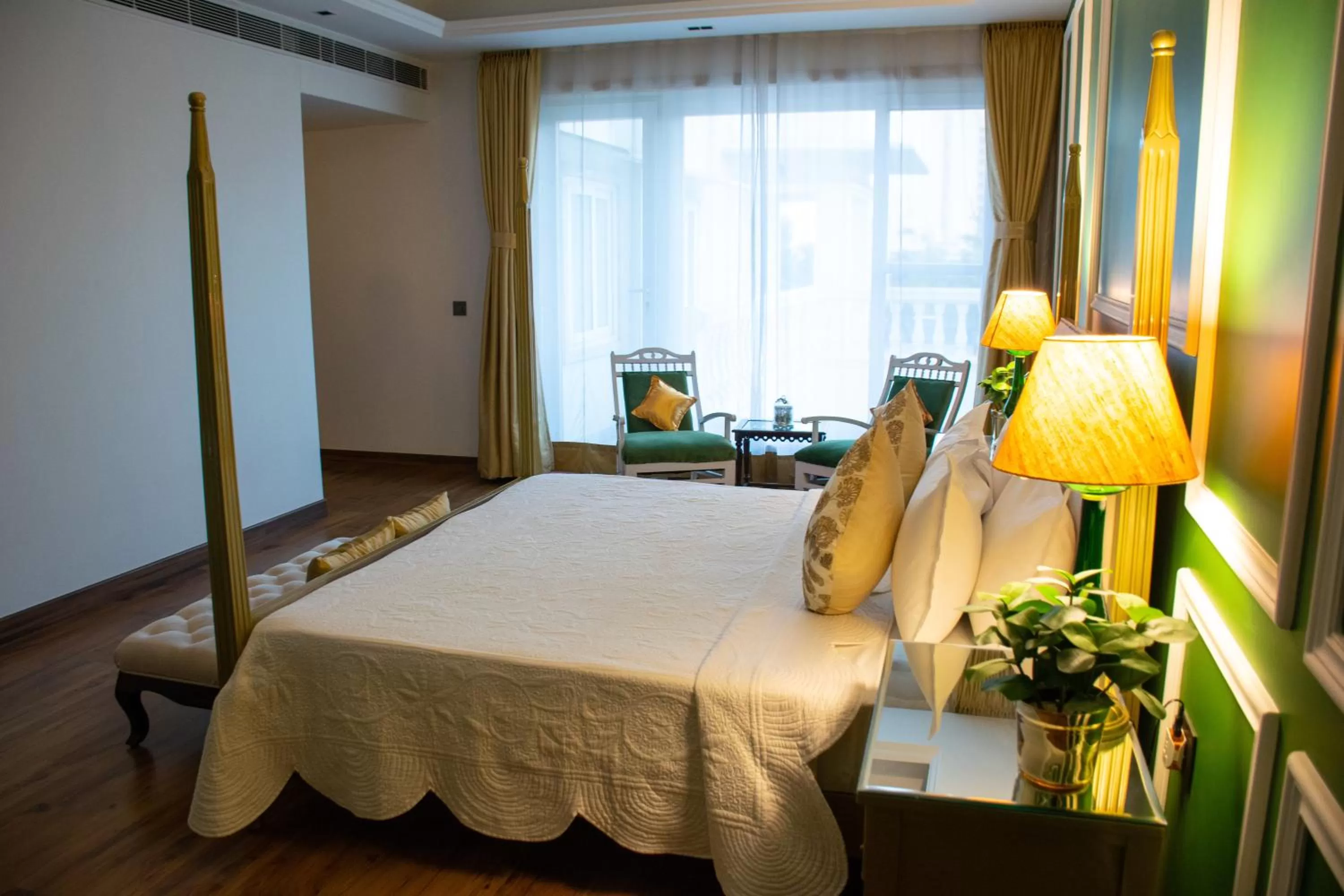 Bed in Dileep Kothi - A Royal Boutique Luxury Suites in Jaipur