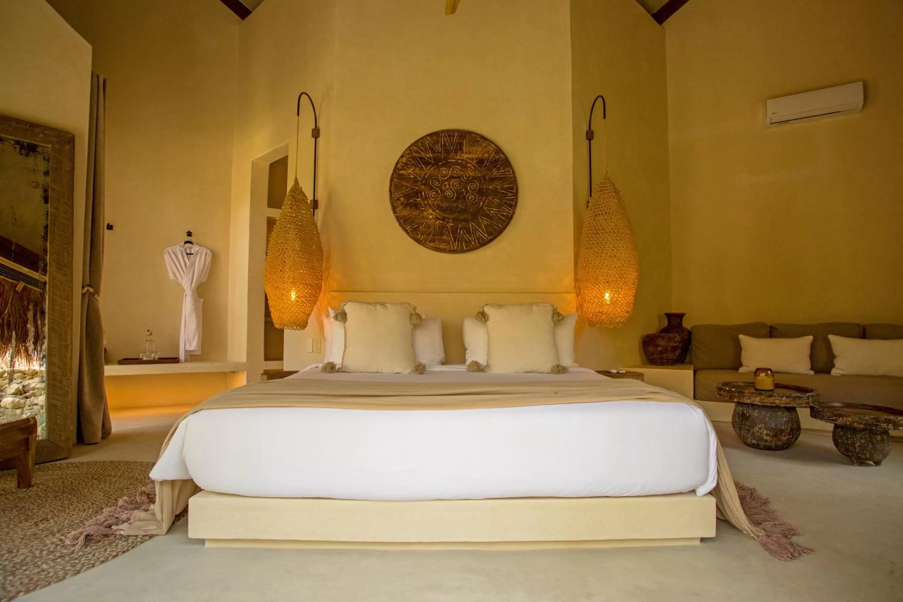 Bed in Hotel Muaré Tulum Wellness and Spa