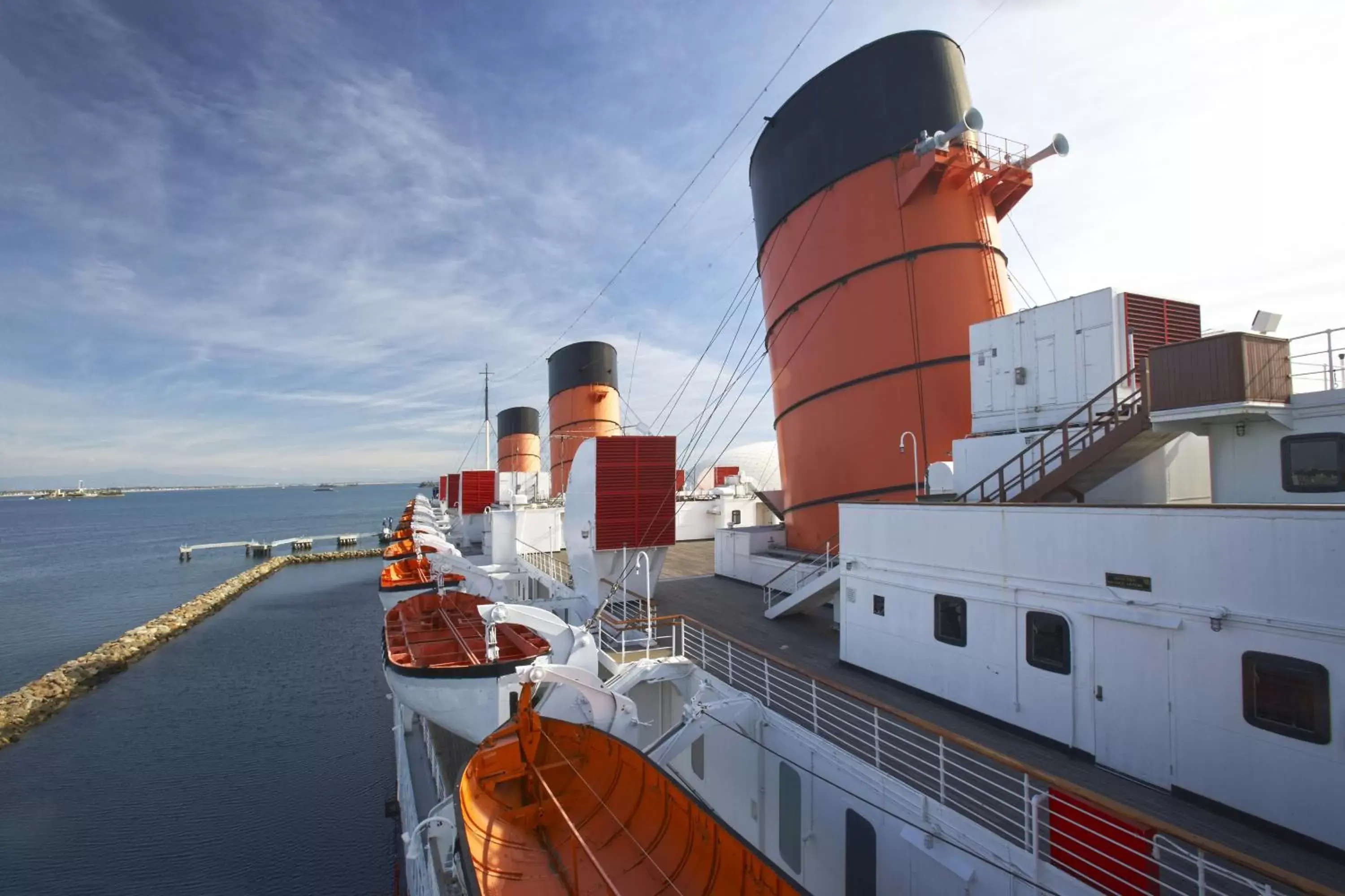 Bird's eye view in The Queen Mary