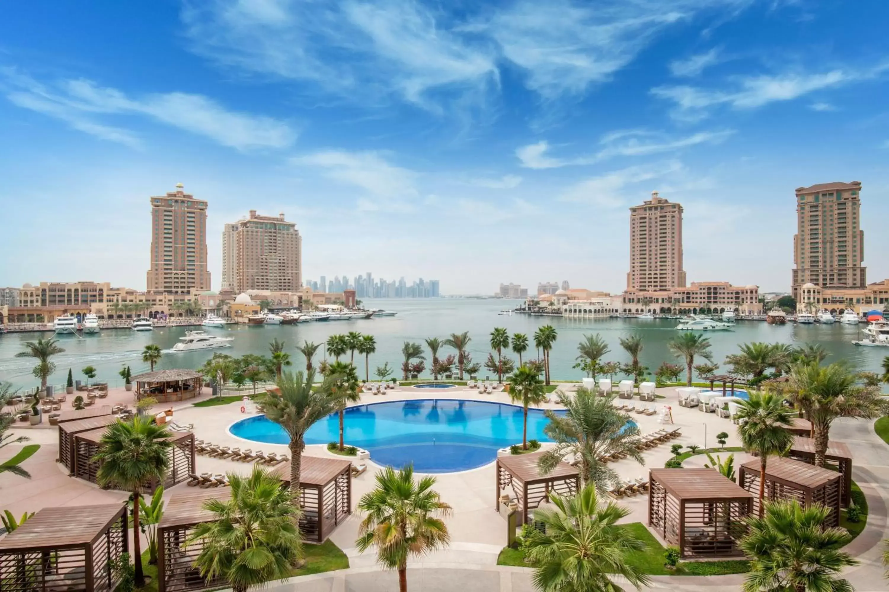 Swimming pool, Pool View in The St Regis Marsa Arabia Island, The Pearl Qatar