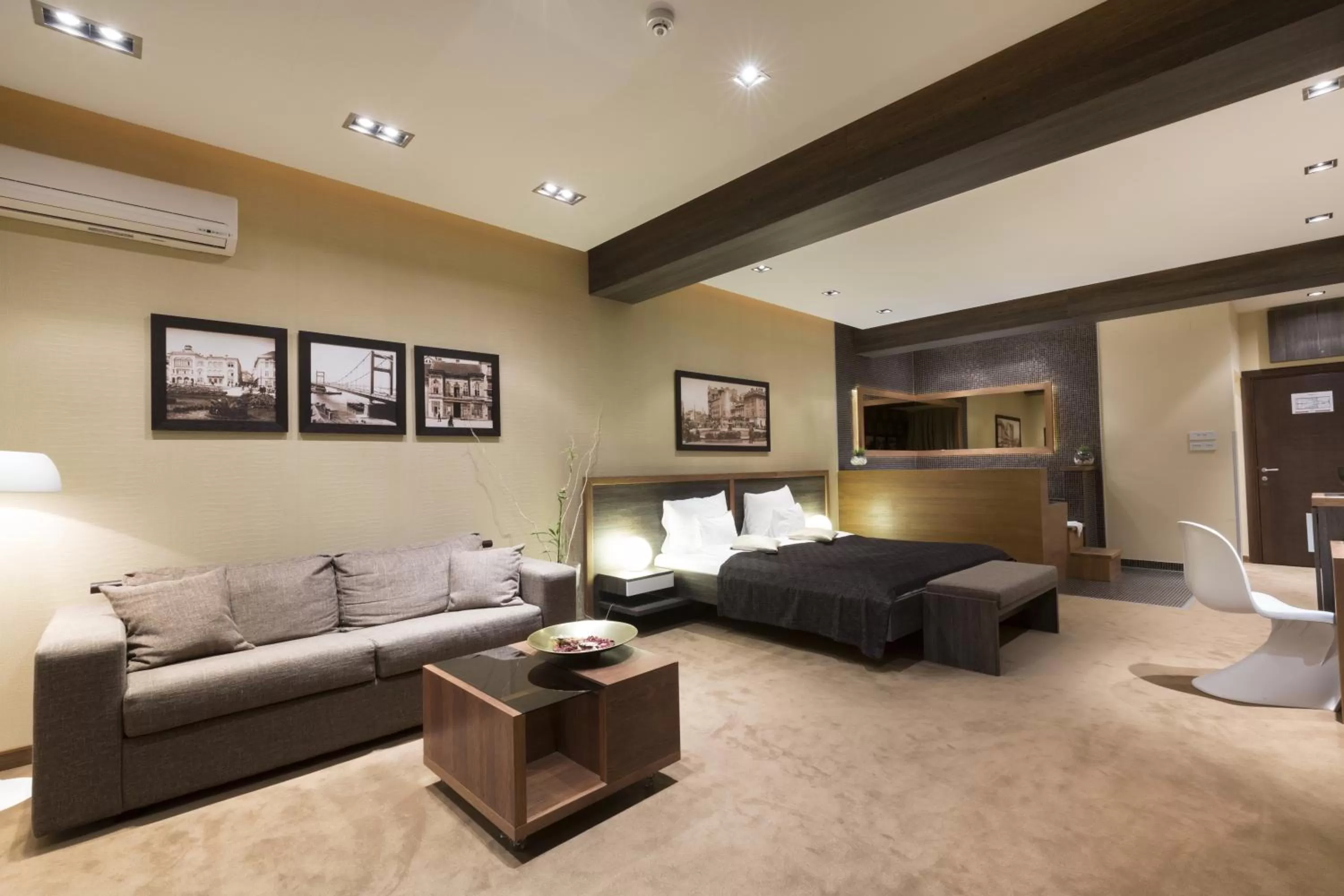 Bed, Seating Area in Belgrade Boutique House