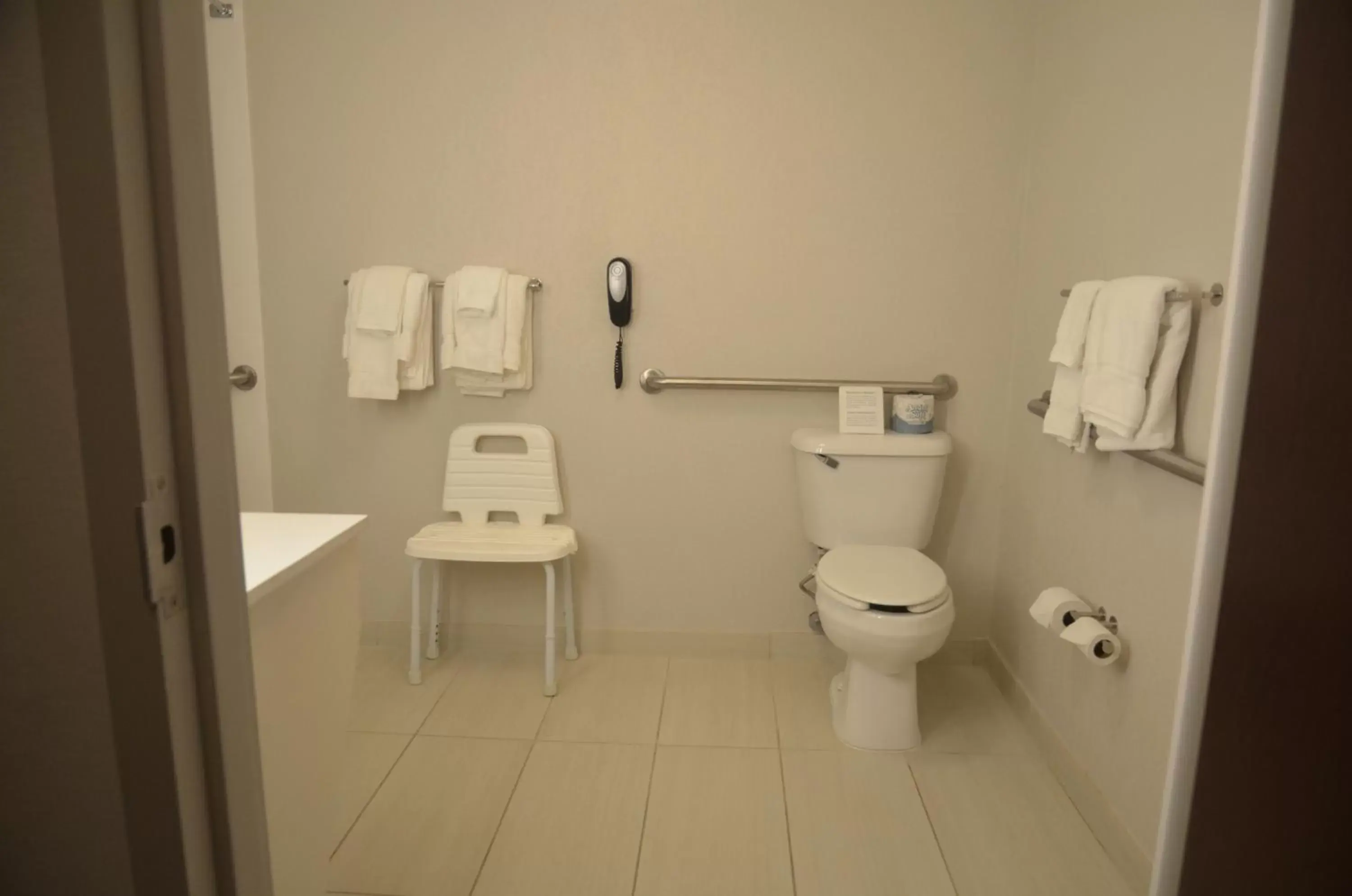 Bathroom in Holiday Inn Express Hotel & Suites Rochester, an IHG Hotel