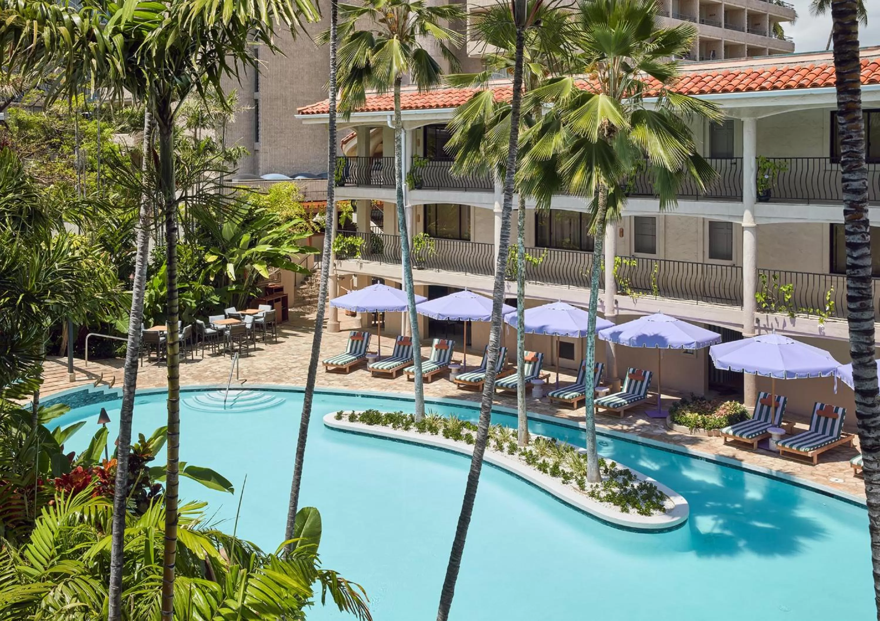 Swimming pool in Wayfinder Waikiki - Voted Top 10 Best Hotels in Hawaii!