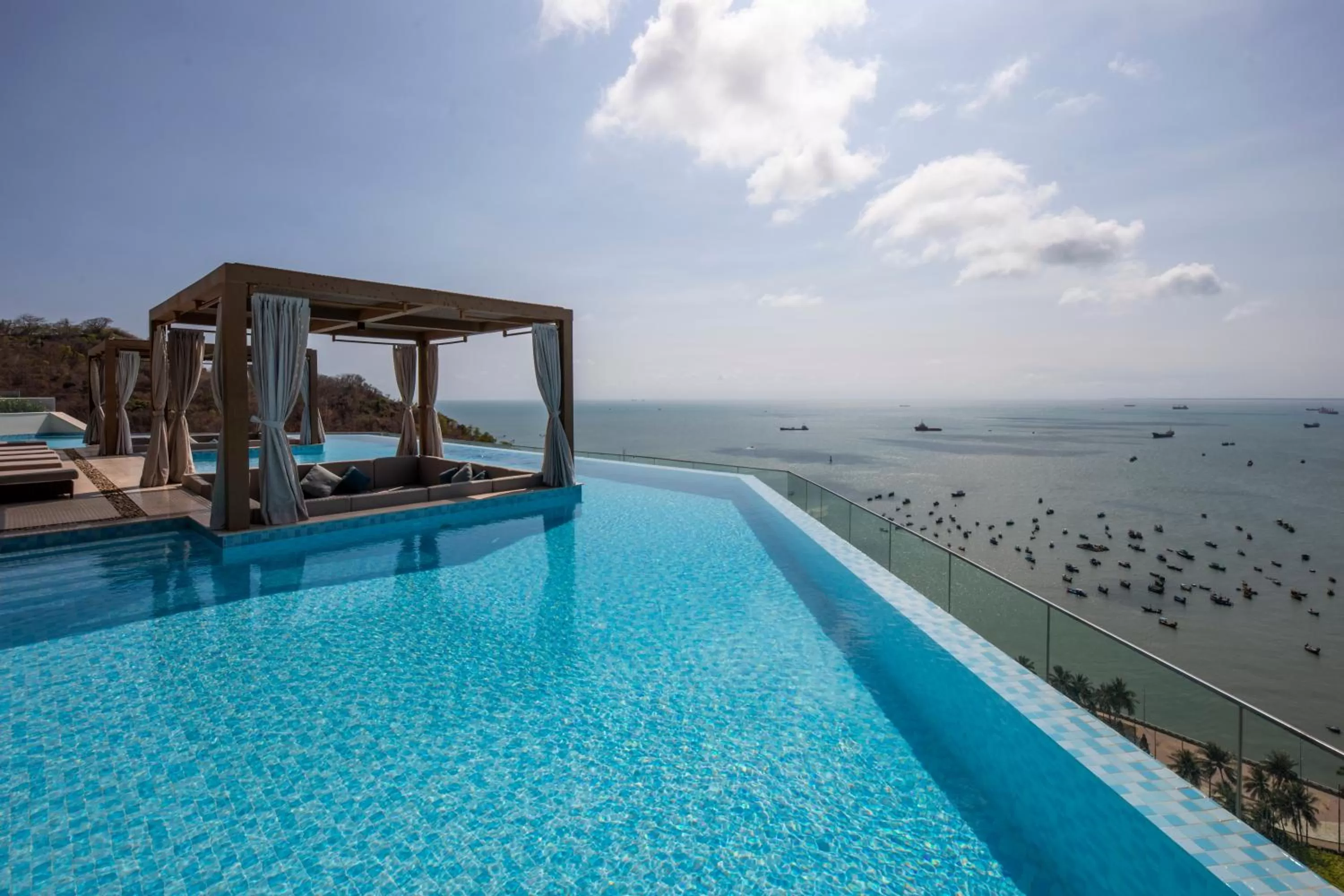 Swimming pool in Fusion Suites Vung Tau