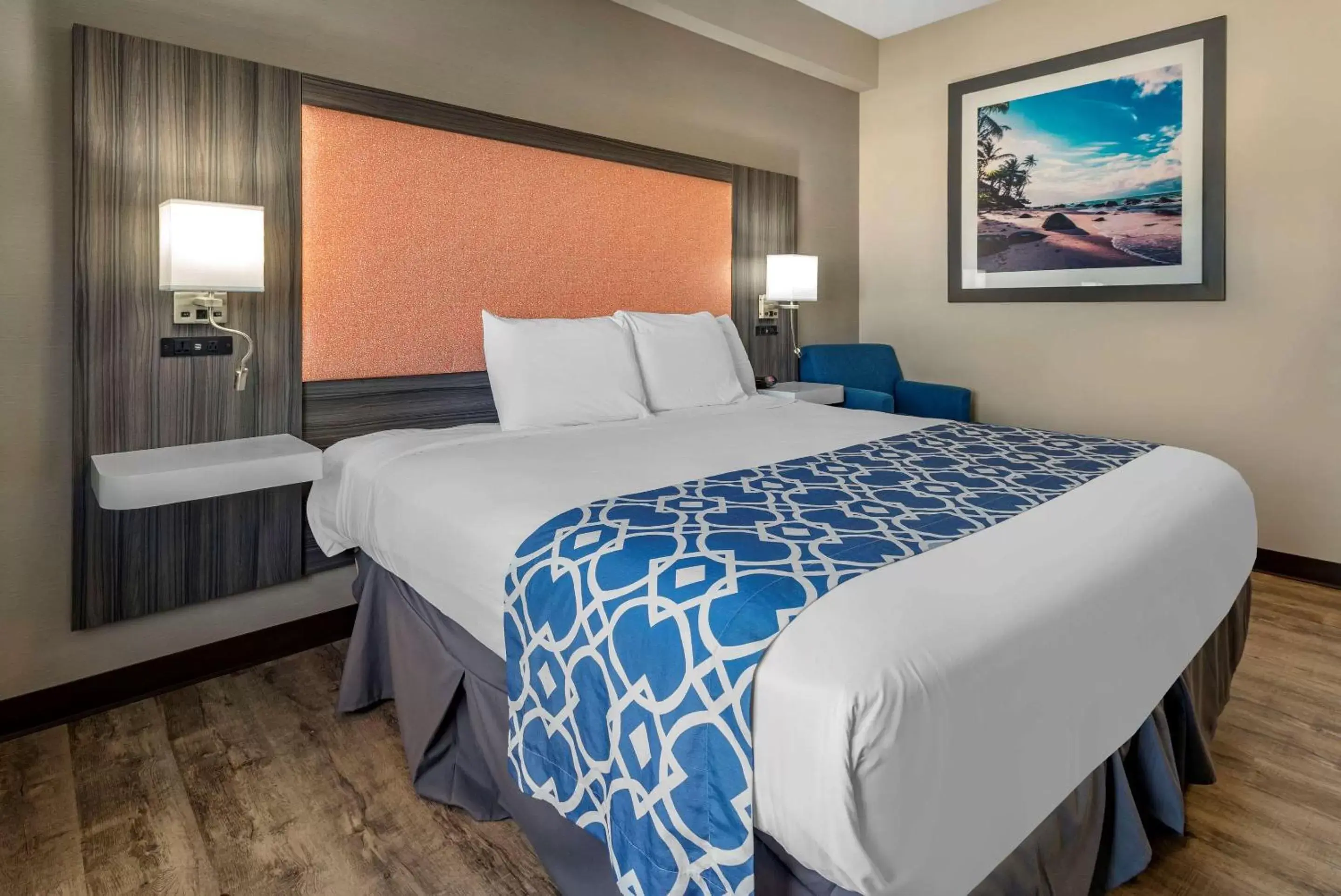 Bed in The Waves Hotel, Ascend Hotel Collection