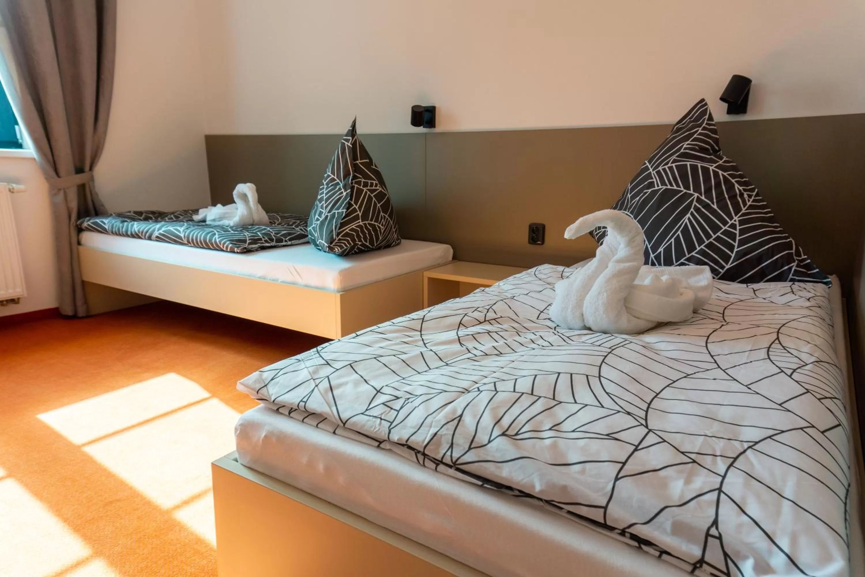 Bed in Pension Berlin