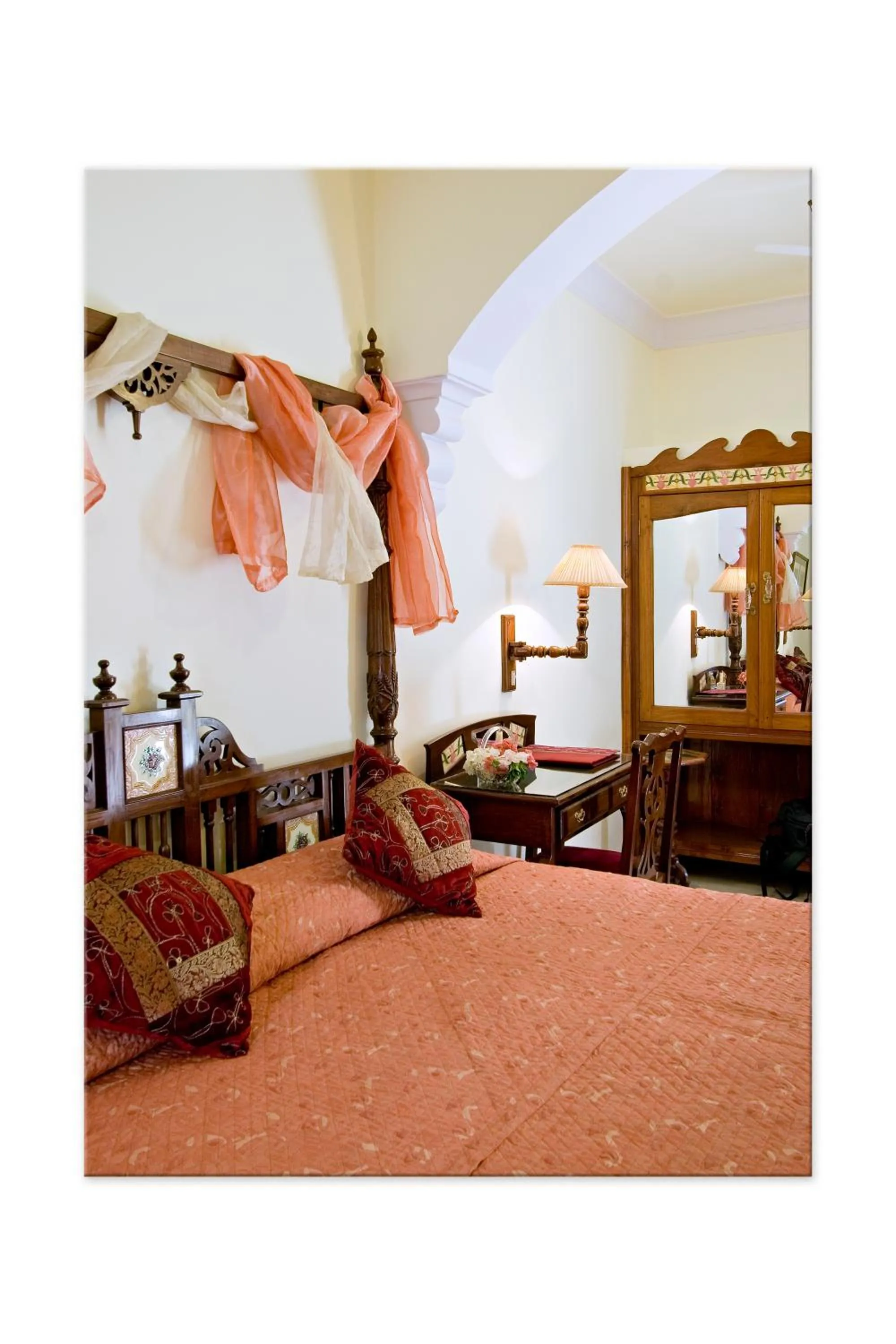 Bedroom, Bed in Madhuban - A Heritage Home