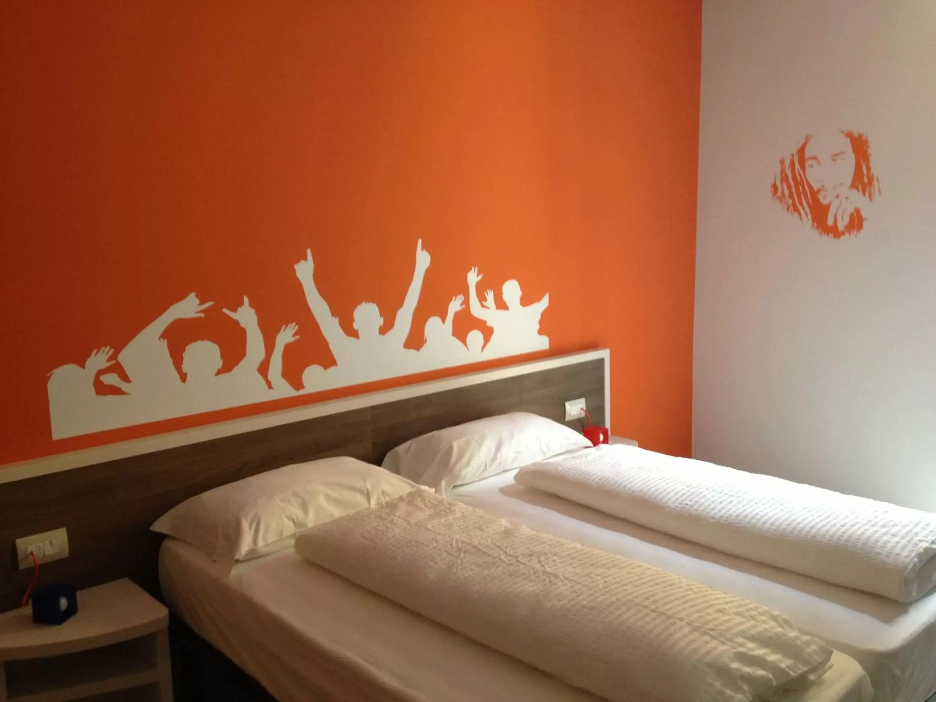 Bed in Hotel Nologo
