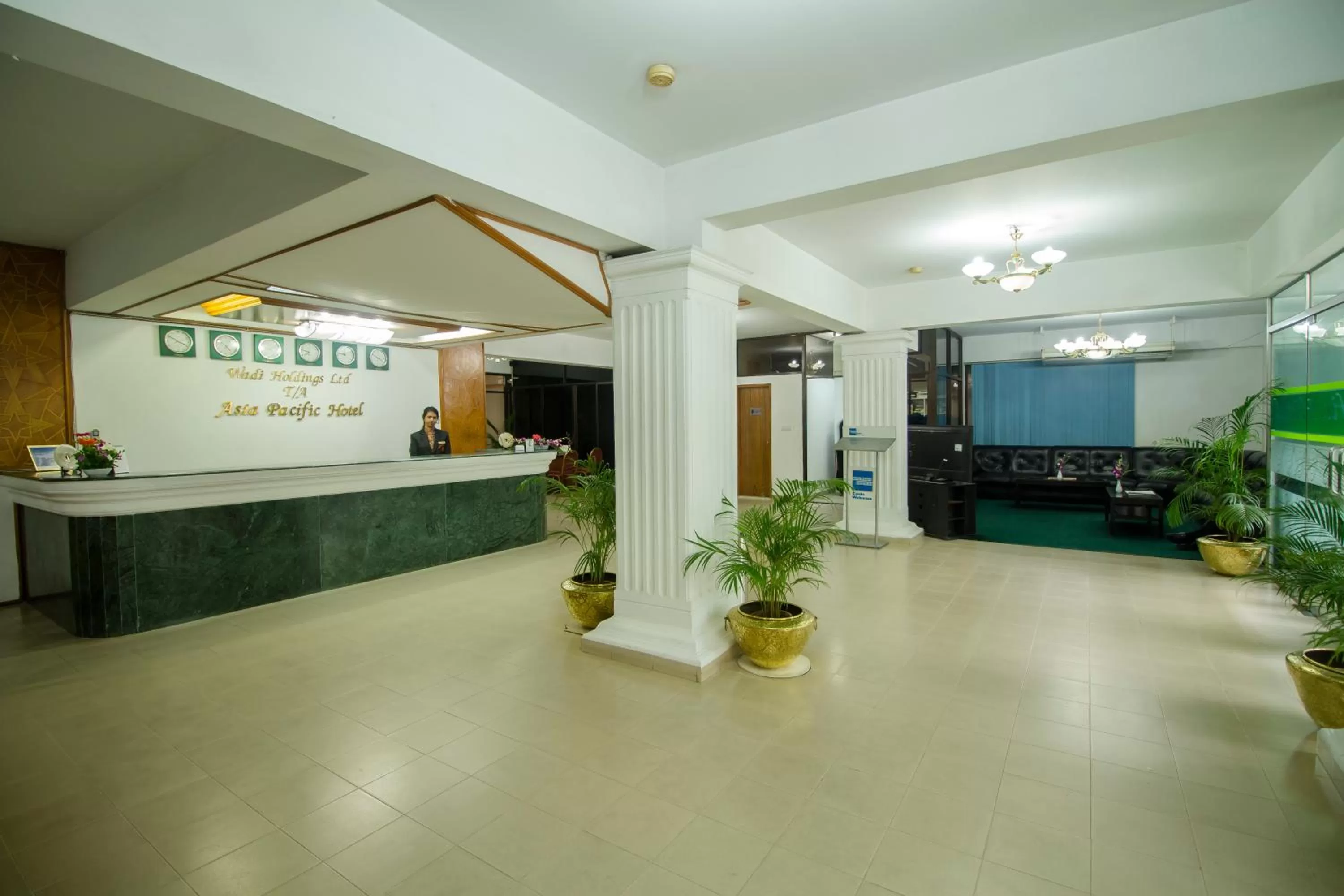 Lobby or reception in Asia Pacific Hotel