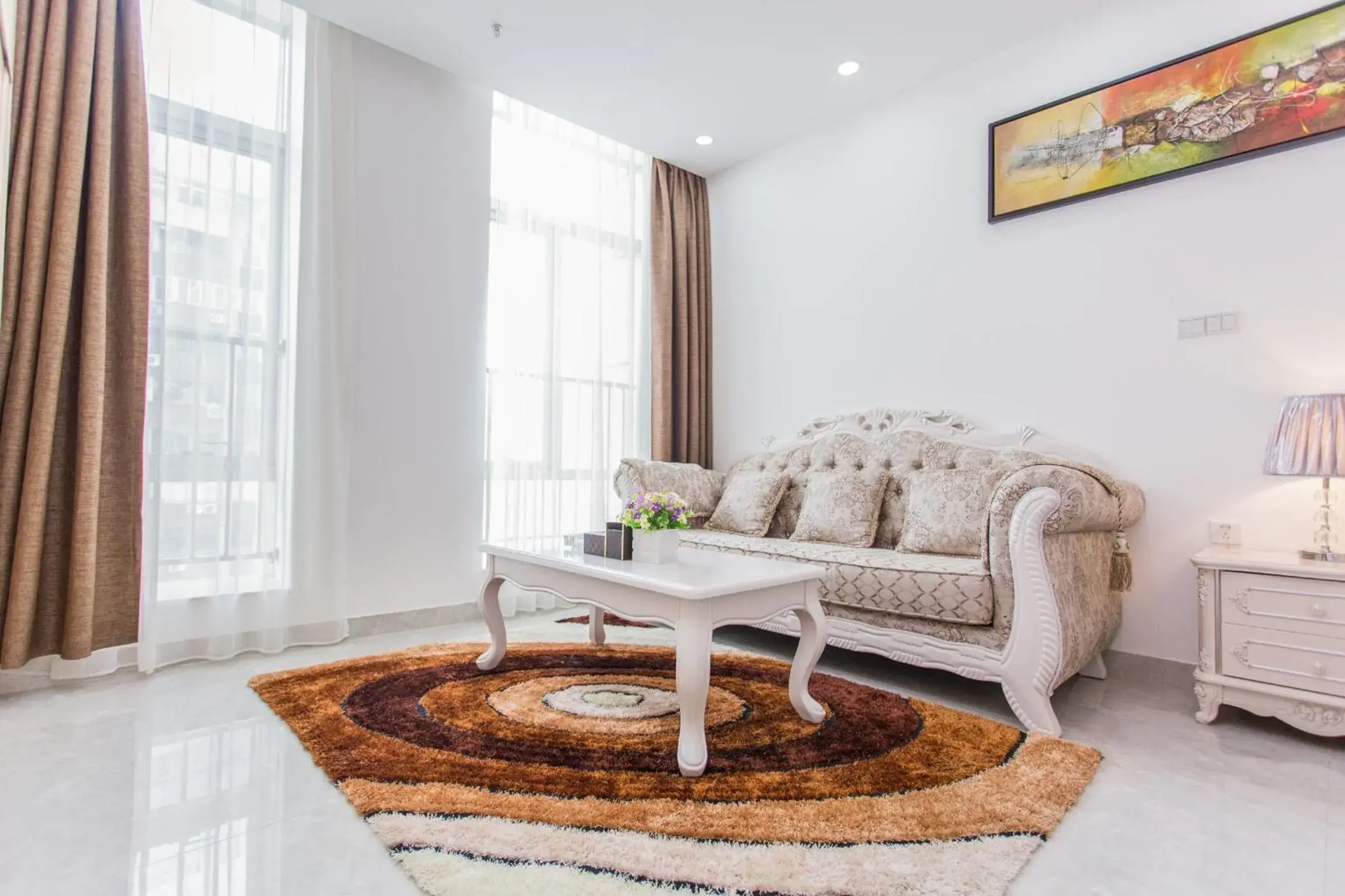 Living room, Seating Area in Guangzhou Manhattan International Apartment Zhengjia Branch