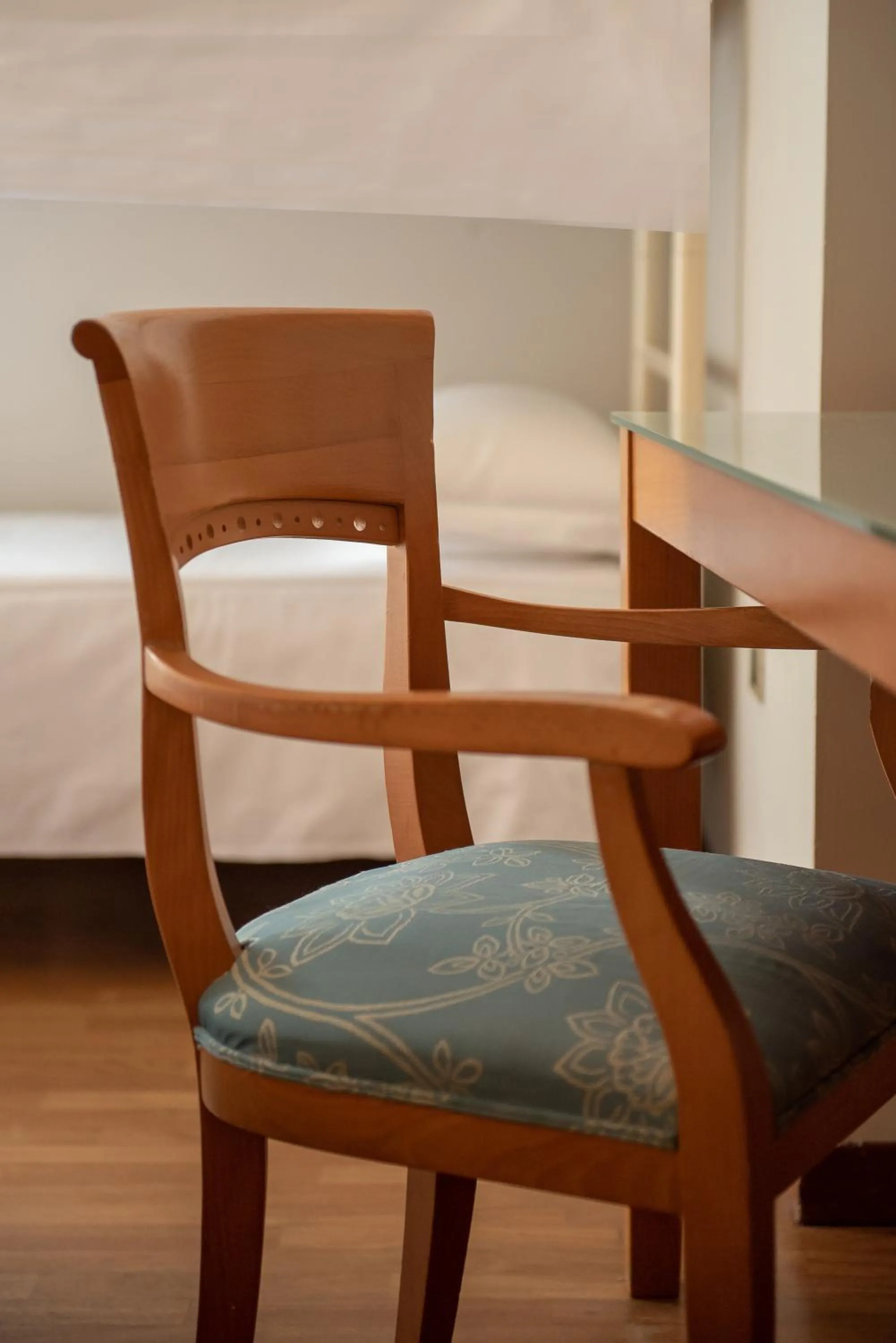 Decorative detail, Bed in Hotel Baia Flaminia