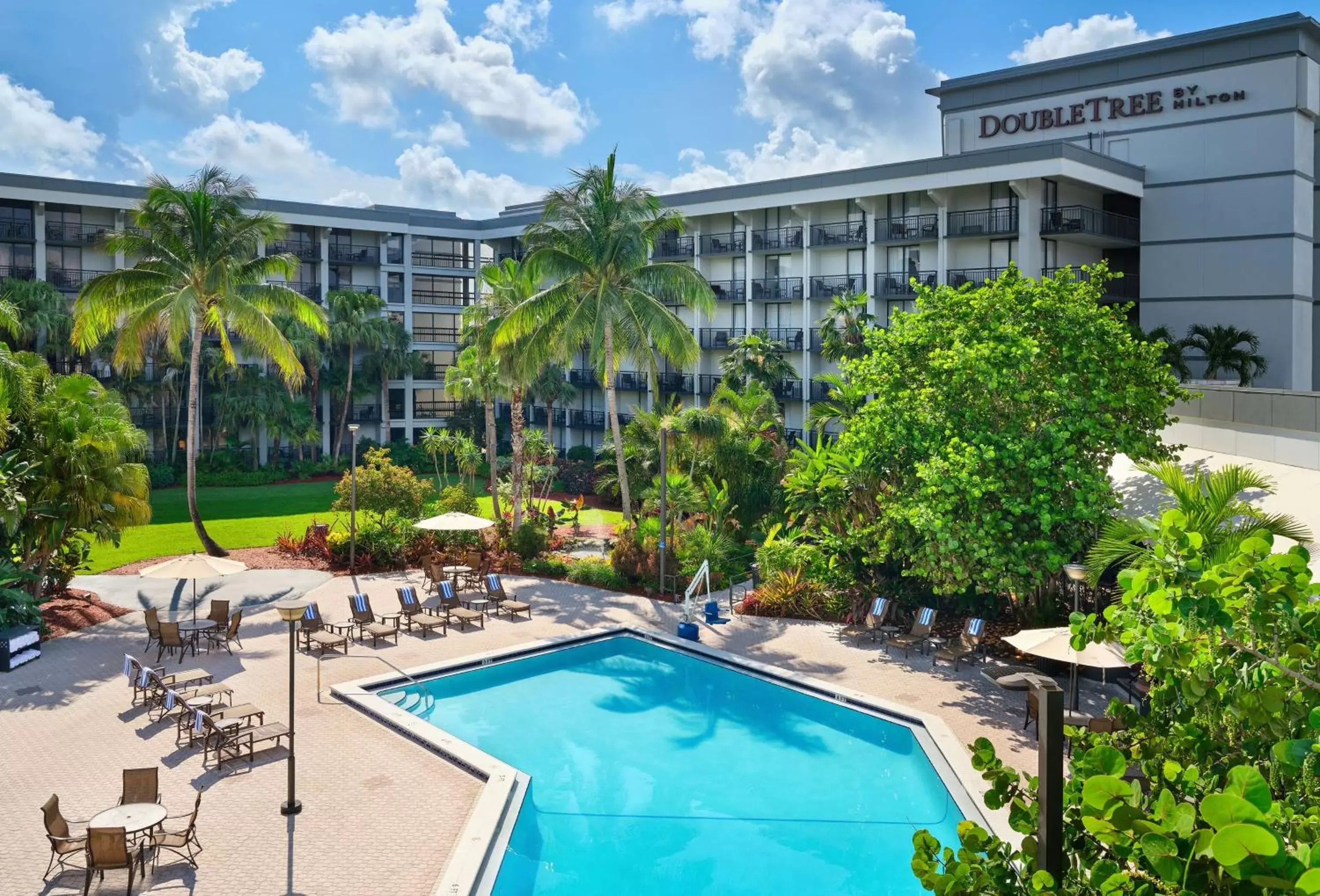 Pool View in DoubleTree by Hilton Palm Beach Gardens