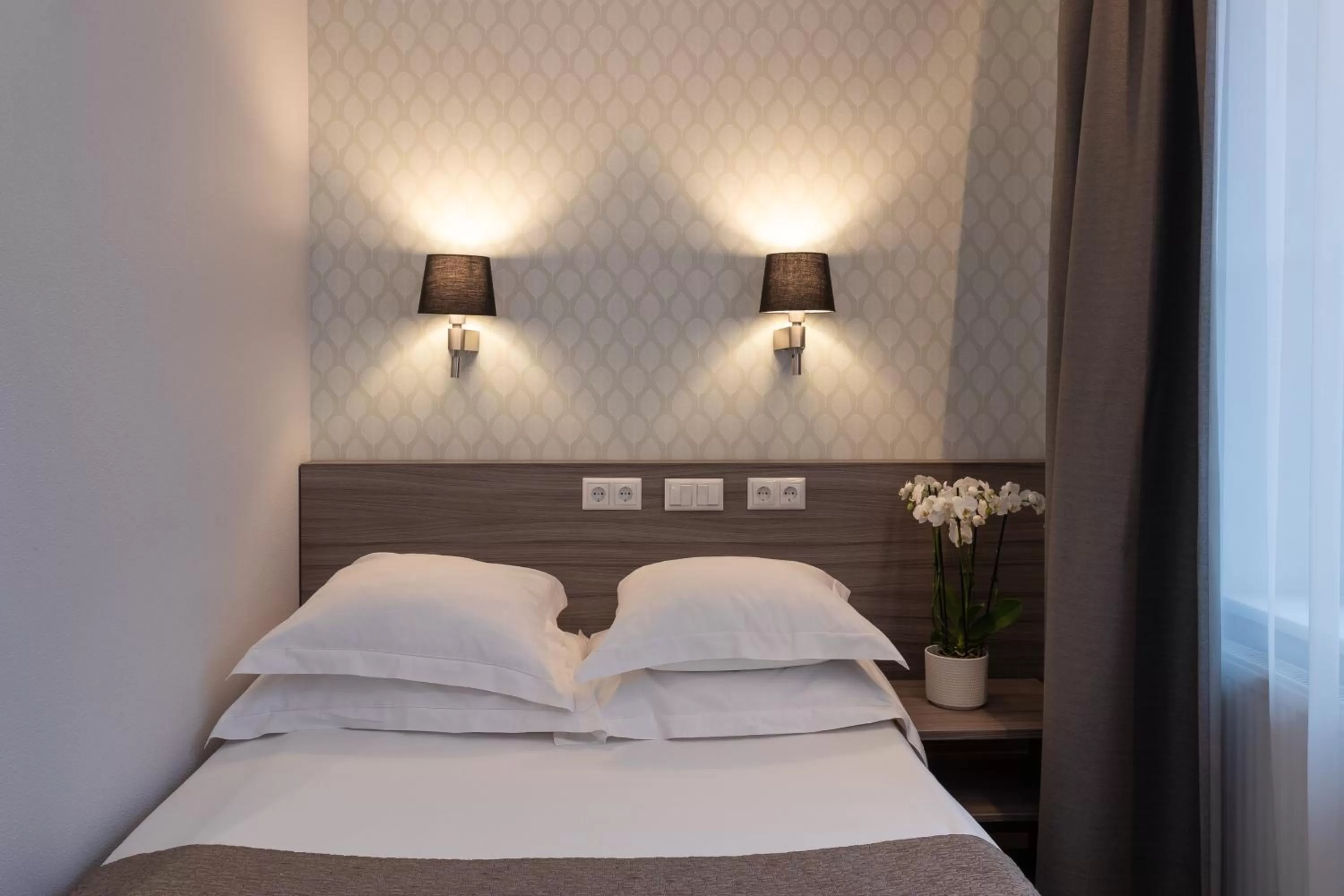 Bed in Hotel Villa Wesset