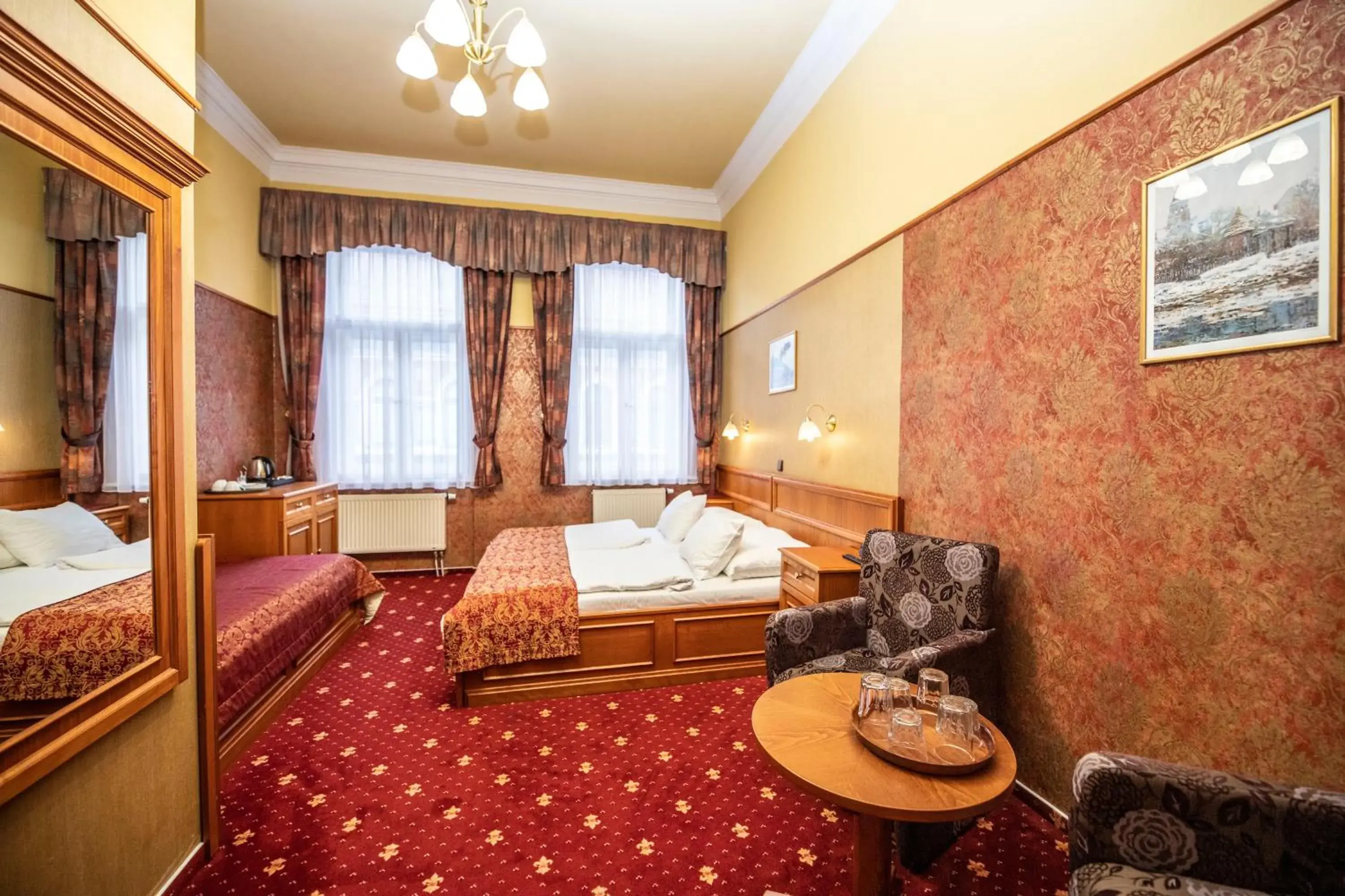 Living room, Seating Area in Old Prague Hotel