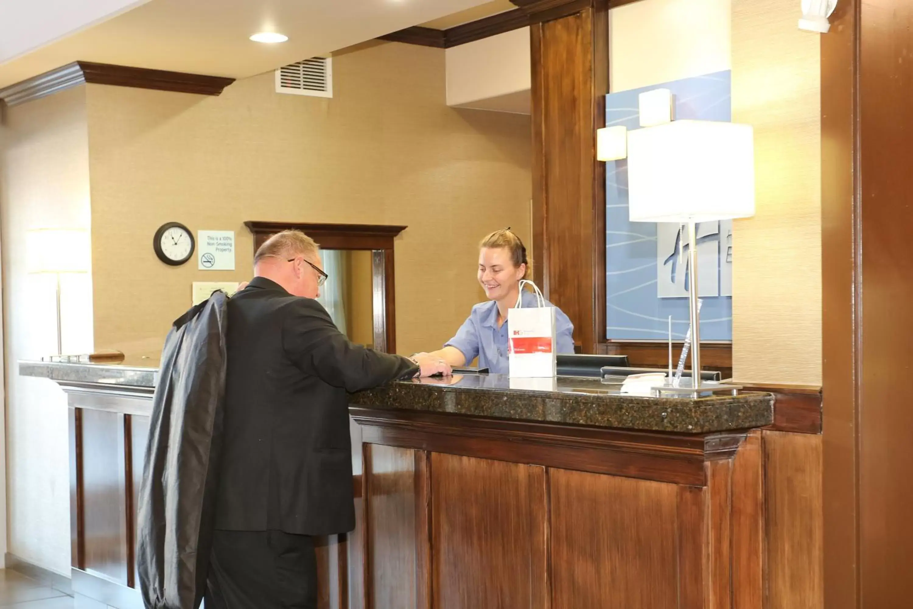 Property building, Lobby/Reception in Holiday Inn Express Hotel & Suites Vernon, an IHG Hotel